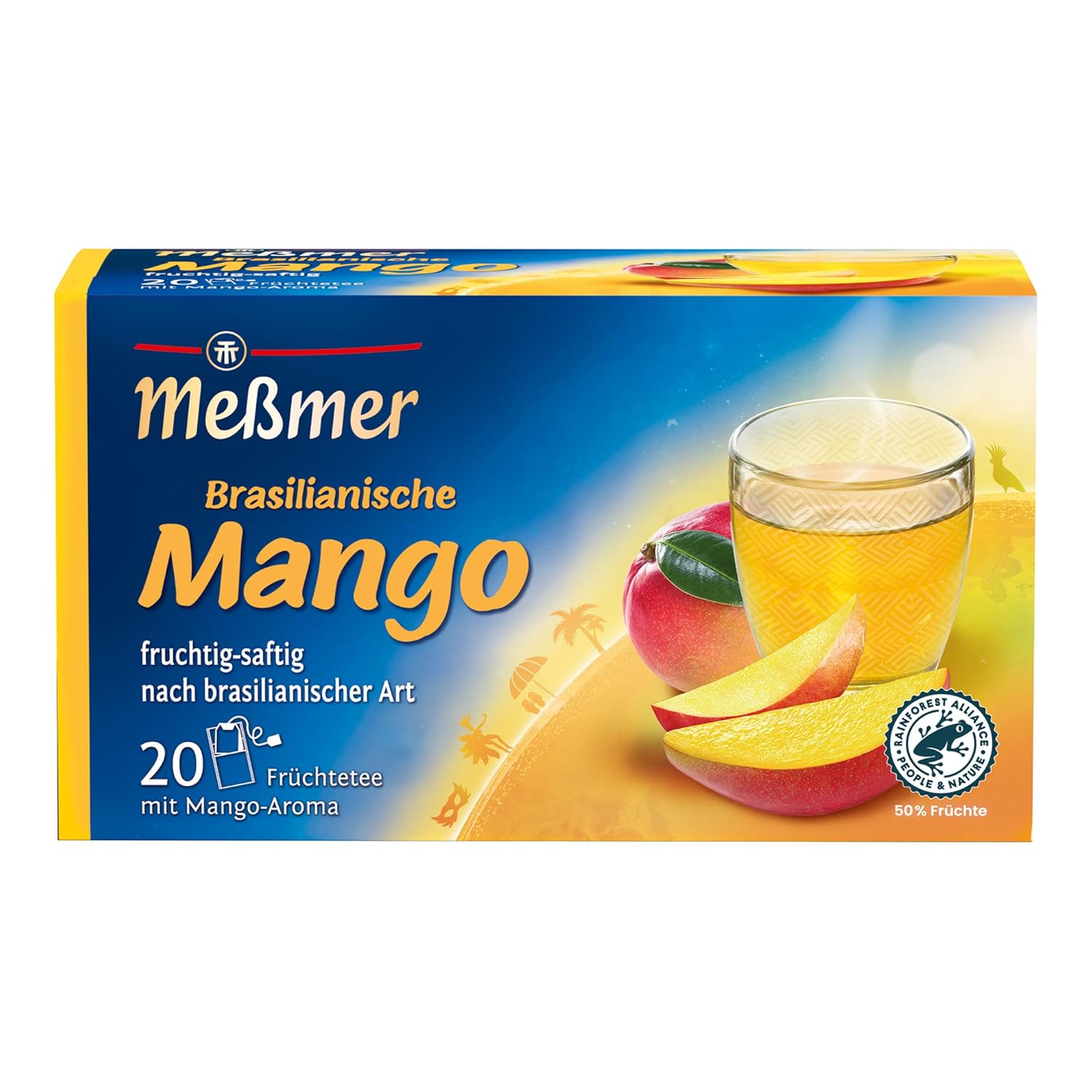 Meßmer Ländertee | Italienische Limone | Früchtetee mit Zitronen-Aroma | 20 Teebeutel | süß-spritzig
