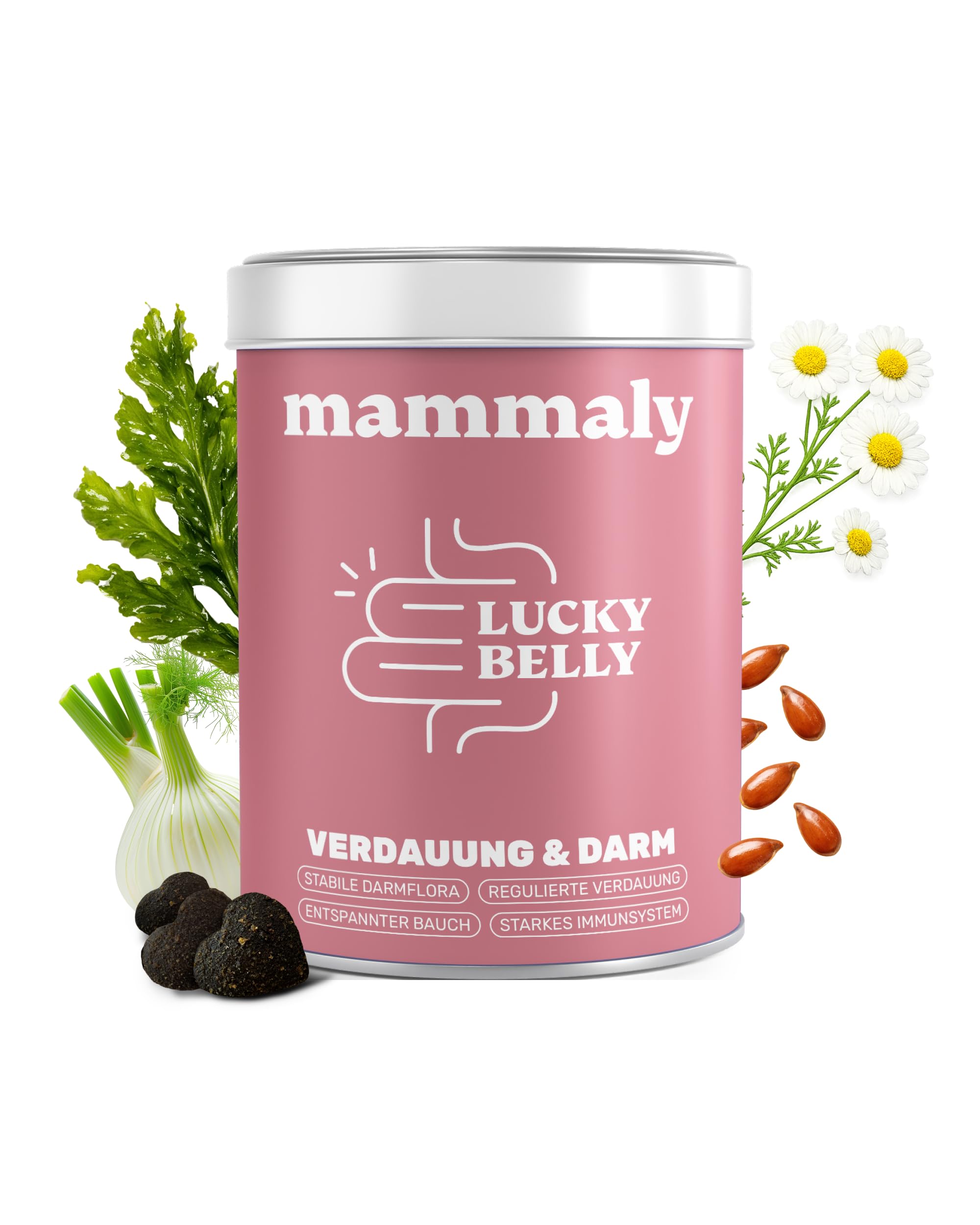 9-in-1 Probiotika für Deinen Hund - Lucky Belly Hypoallergen Allergie Fit ohne Huhn 120 Drops (350g) von mammaly-Bei Magenprobleme & Verdauungsprobleme für Magen-Darm,Verdauungssnacks bei Gras fressen