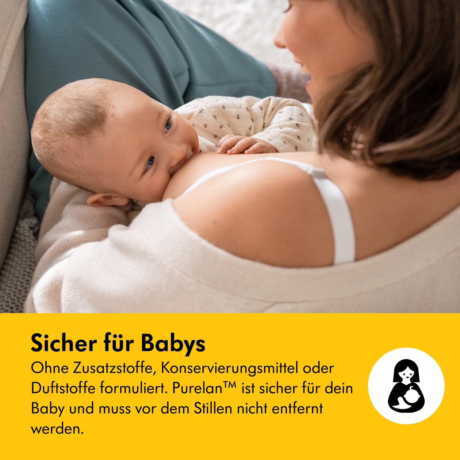 Medela Purelan Lanolin Brustwarzensalbe 37 g – Schnelle Linderung bei beanspruchten Brustwarzen und trockener Haut