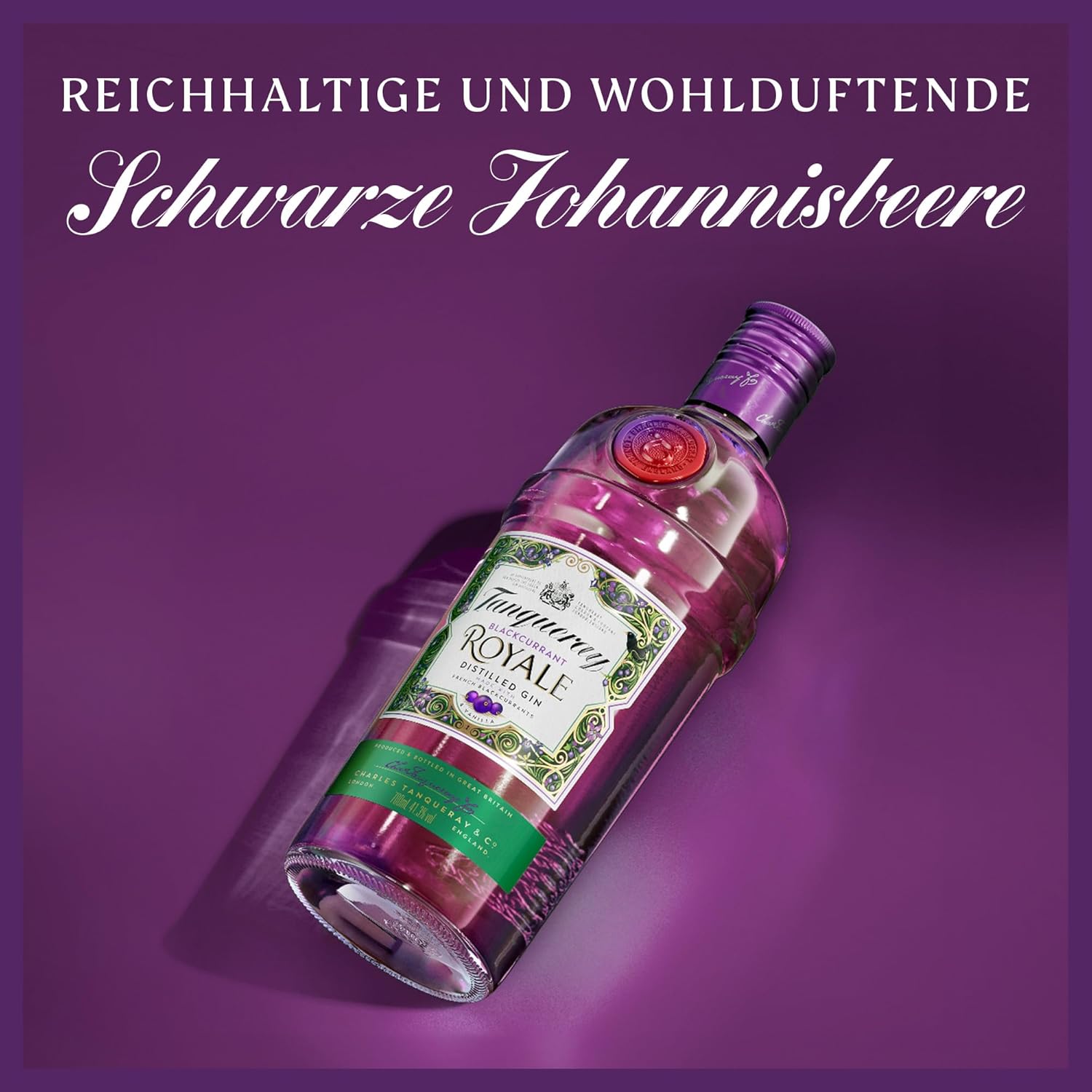 Tanqueray London Dry Gin | aromatischer Gin | 4-fach destilliert auf englischem Boden | 43,1% vol | 1000ml Einzelflasche