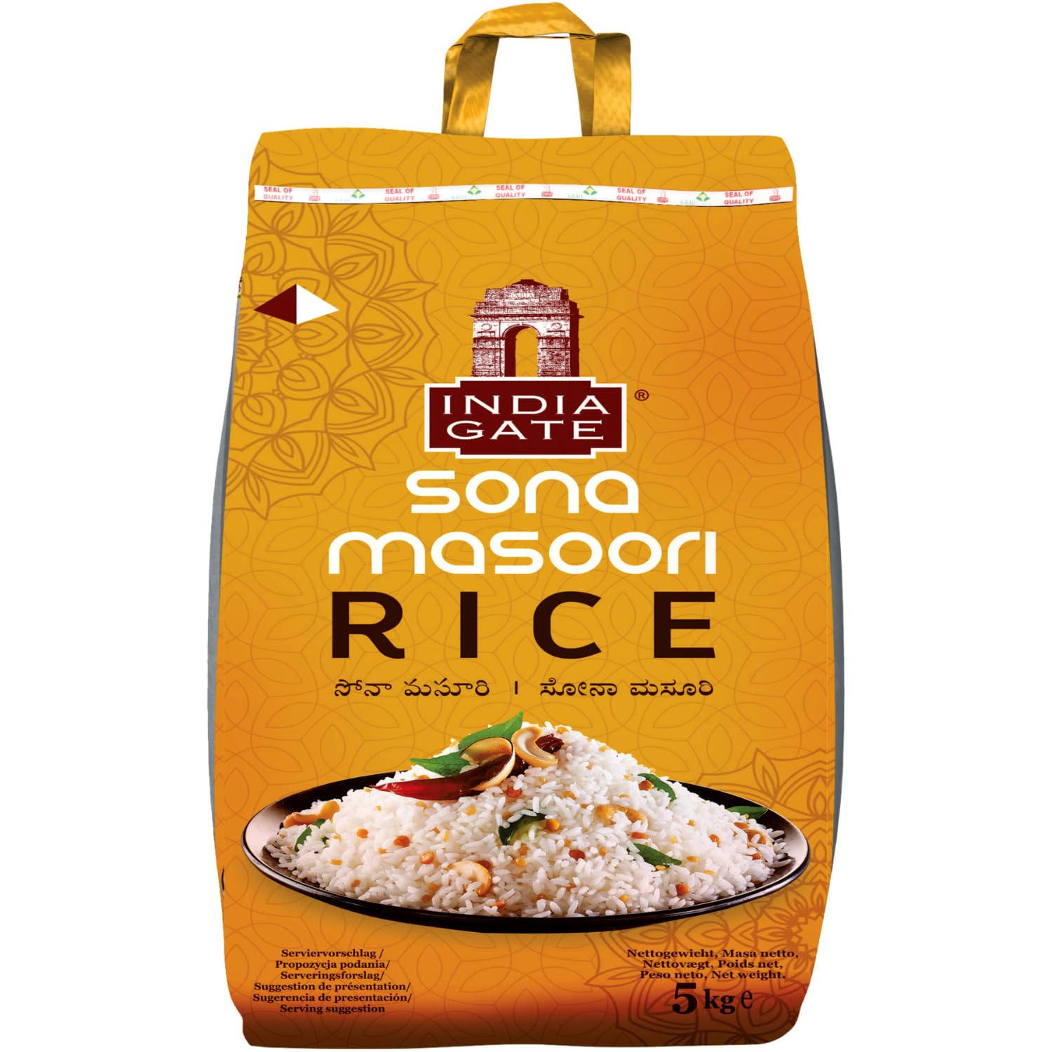 INDIA GATE Premium Basmati Reis – Feiner, aromatischer Langkornreis aus Indien, feines Langkorn (1 x 5 kg)