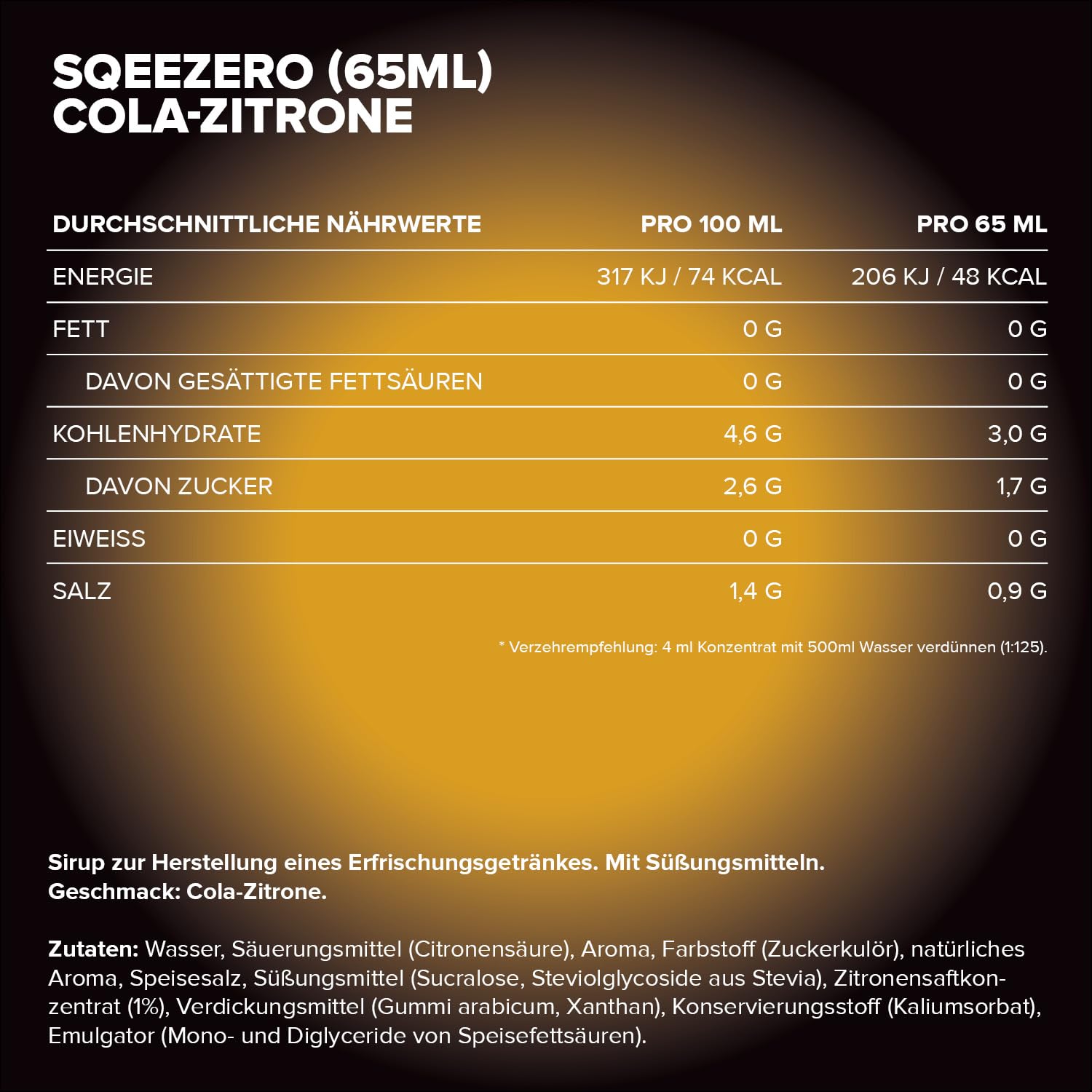 IronMaxx SqueeZero - Raspberry 65ml | Sirup, Erfrischendes Geschmackserlebnis für 8 Liter, Zuckerfrei und Kalorienfrei in 100ml verzehrfertigem Getränk