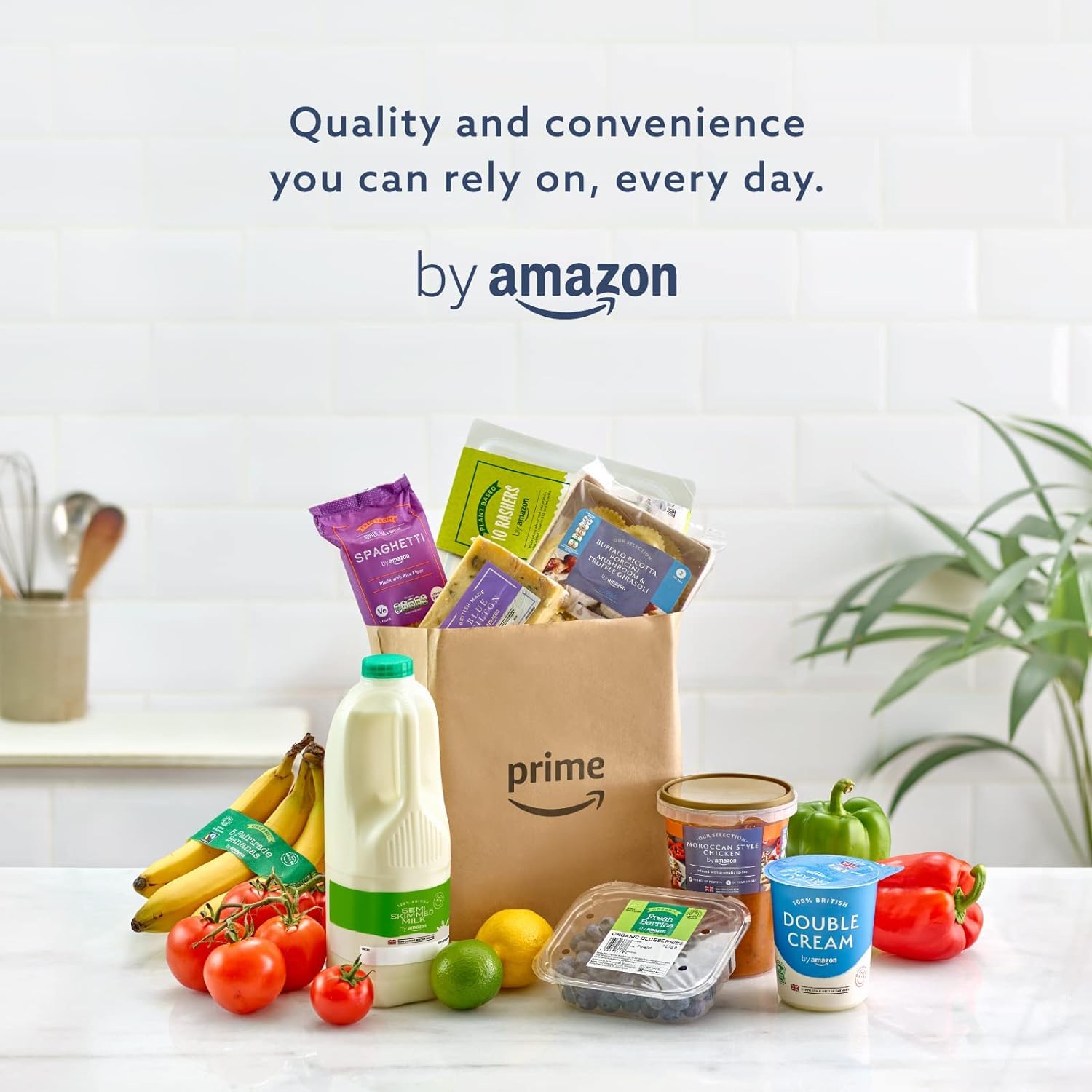 by Amazon Haltbare Vollmilch 3,5% Fett, 1 L (6er pack)