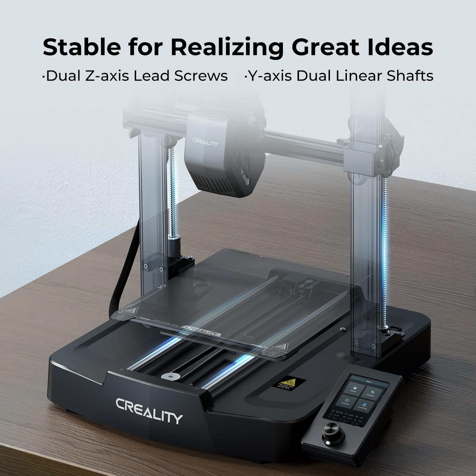 Creality K2 SE 3D Printer, 500mm/s High-Speed Printing, Support Multi Color 3D Printing Needs CFS, Solid Metal Build, Auto Leveling, Direct Drive Extruder, Quick-Swap Nozzle, 220×215×245mm Print Size
