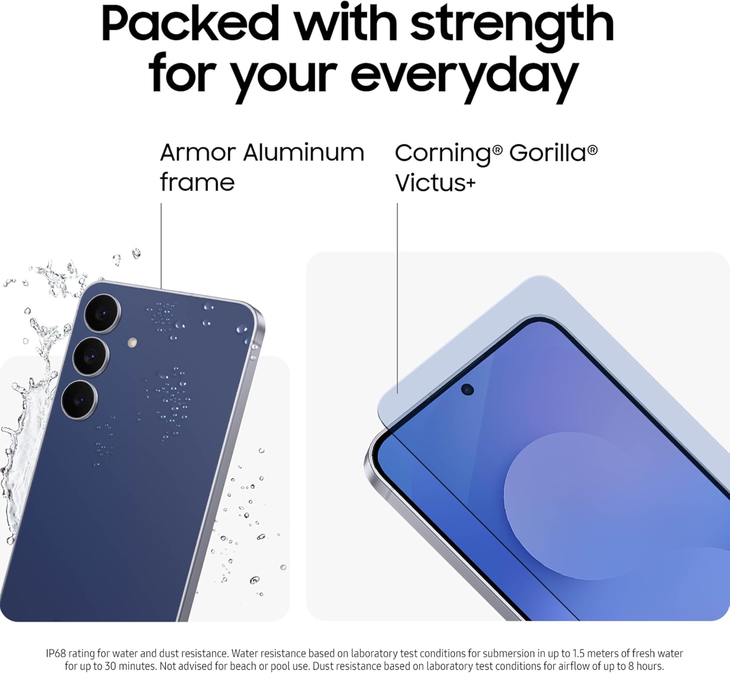 Samsung Galaxy S25 FE Cell Phone (2025), 128GB AI Smartphone, Unlocked Android, Large Display, 4900mAh Battery, High Res-Camera, AI Photo Edits, Durable, US 1 Yr Warranty, Icyblue