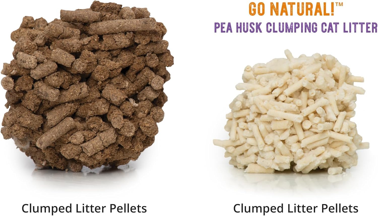 Catit Go Natural!, klumpende Katzenstreu, aus Erbsenhülsen, mit Vanilleduft, 2 x 2,8kg (5,6kg)