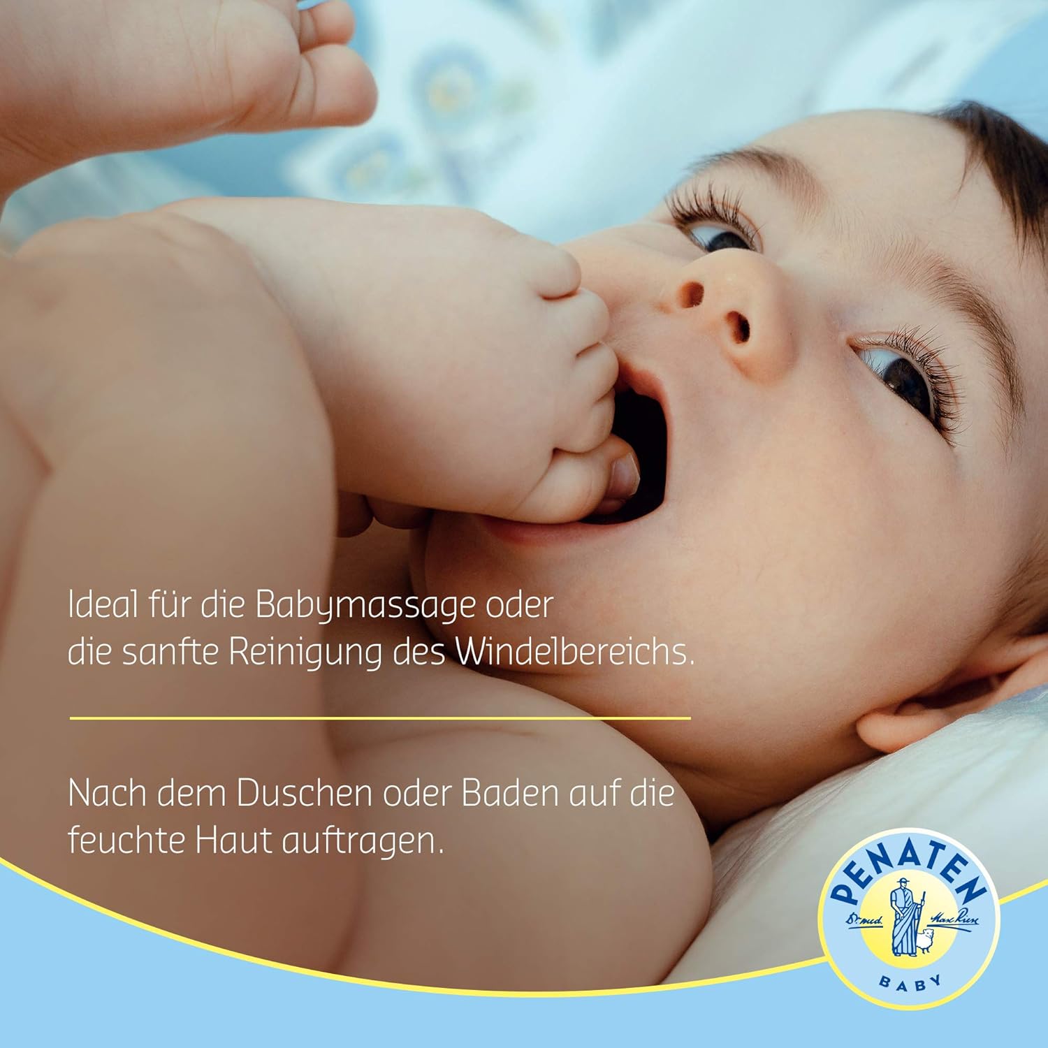 Penaten Pflegeöl 500ml, sanftes Baby Massageöl und Babyöl zur Pflege, Reinigung und Massage, ohne Parabene und Farbstoffe, für Neugeborene