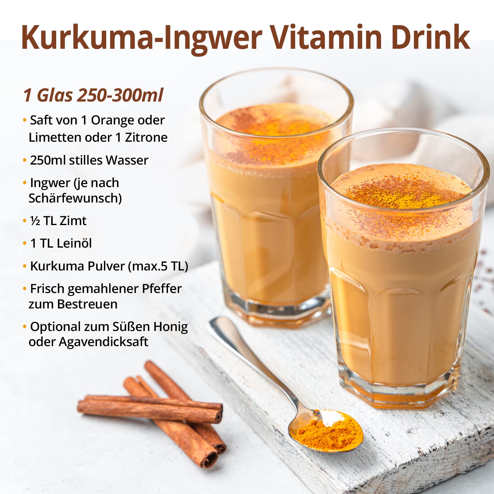 Bio Kurkuma Pulver I Kurkuma Pulver Bio I Kurkumapulver aus kontrolliert biologischem Anbau I Abgefüllt und kontrolliert bei uns in Deutschland 1kg Curcuma Pulver
