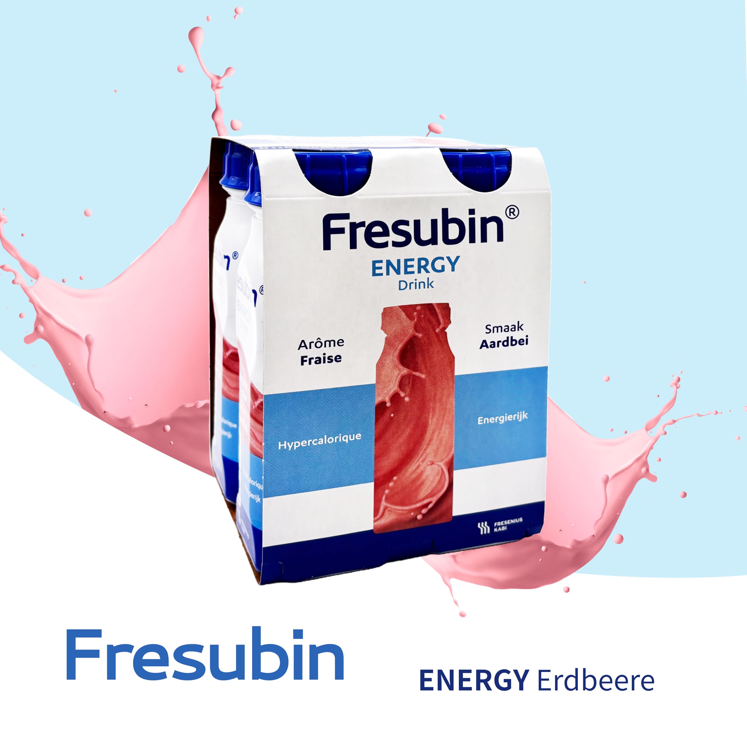 Fresubin Energy Drink - Mischkarton Hochkalorische Trinknahrung von Fresenius Kabi in 6 Geschmacksrichtungen, 300 kcal pro Flasche (200 ml (24er Pack), Mischkarton)