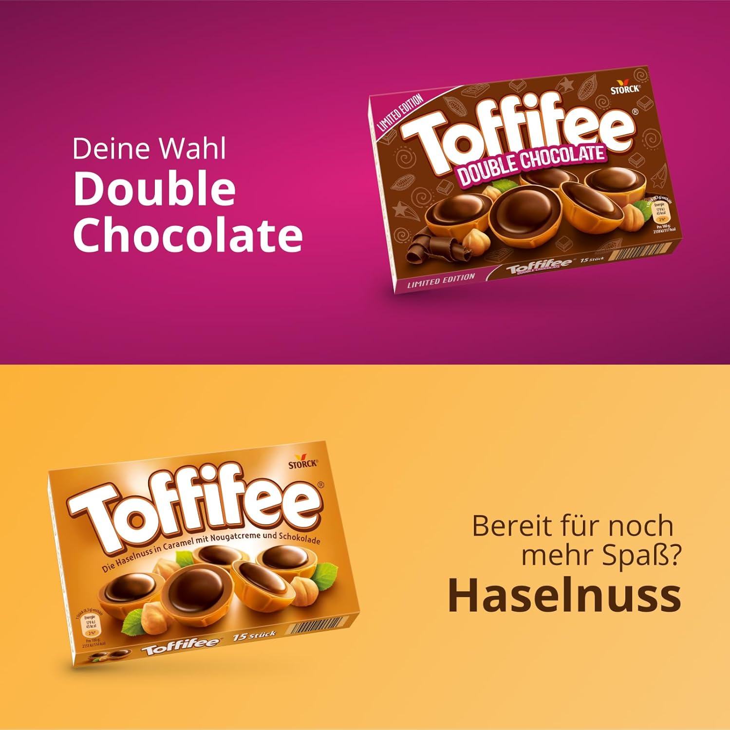 Toffifee White Chocolate – 1 x 125 g – Haselnuss in Karamell mit heller Creme und weißer Schokolade – ideal zum gemeinsamen Naschen und Teilen
