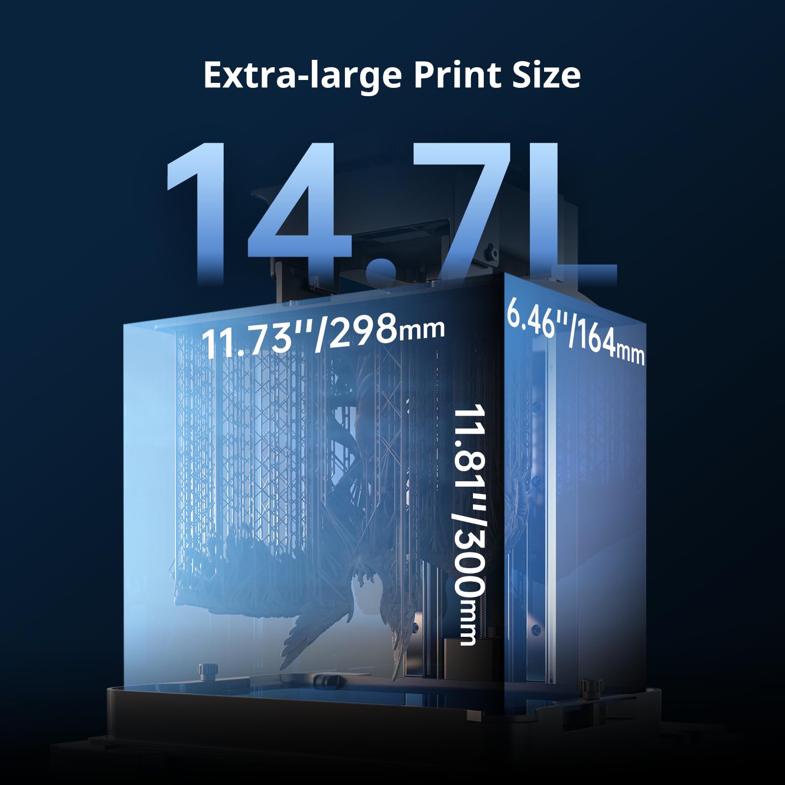 ANYCUBIC Photon Mono M7 PRO 14K Resin 3D Printer, 170mm/h Fast Printing, 10.1'' Mono LCD with COB LighTurbo 3.0 Source, Dynamic Heating Function, Build Volume 8.77''x4.96''x9.05''