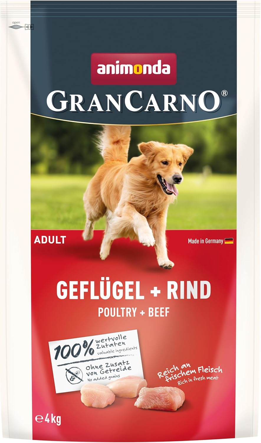 animonda GranCarno Adult Deftige Variation (6 x 800 g), Hundenassfutter für ausgewachsene Tiere, Nassfutter für Hunde mit 100% frischen, fleischlichen Zutaten, Hundefutter ohne Getreide