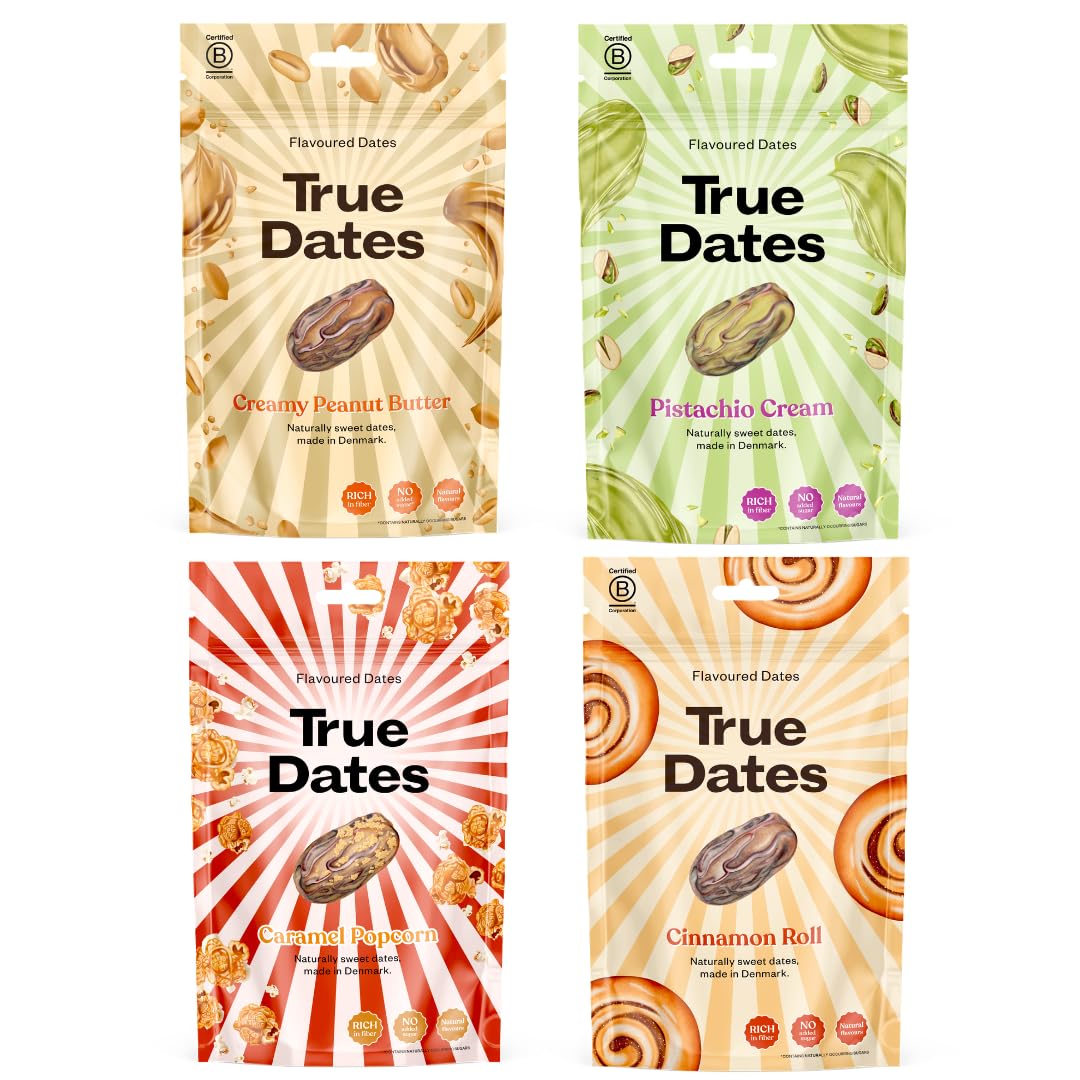 True Dates - Sour Apple | natürlich aromatisierte Datteln | Saurer Apfel-Geschmack | 100 g