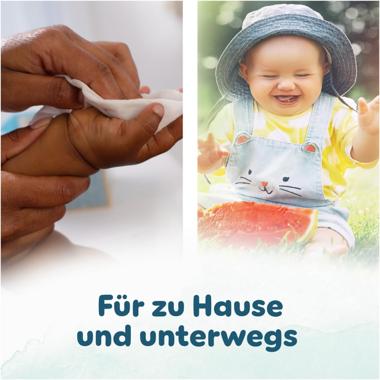 Pampers Harmonie Aqua Feuchttücher 15 Packungen mit jeweils 48 Feuchttüchern - 720 Feuchttücher, die helfen, den natürlichen pH-Wert der Haut wiederherzustellen, leichte Lotion mit 99% Wasser