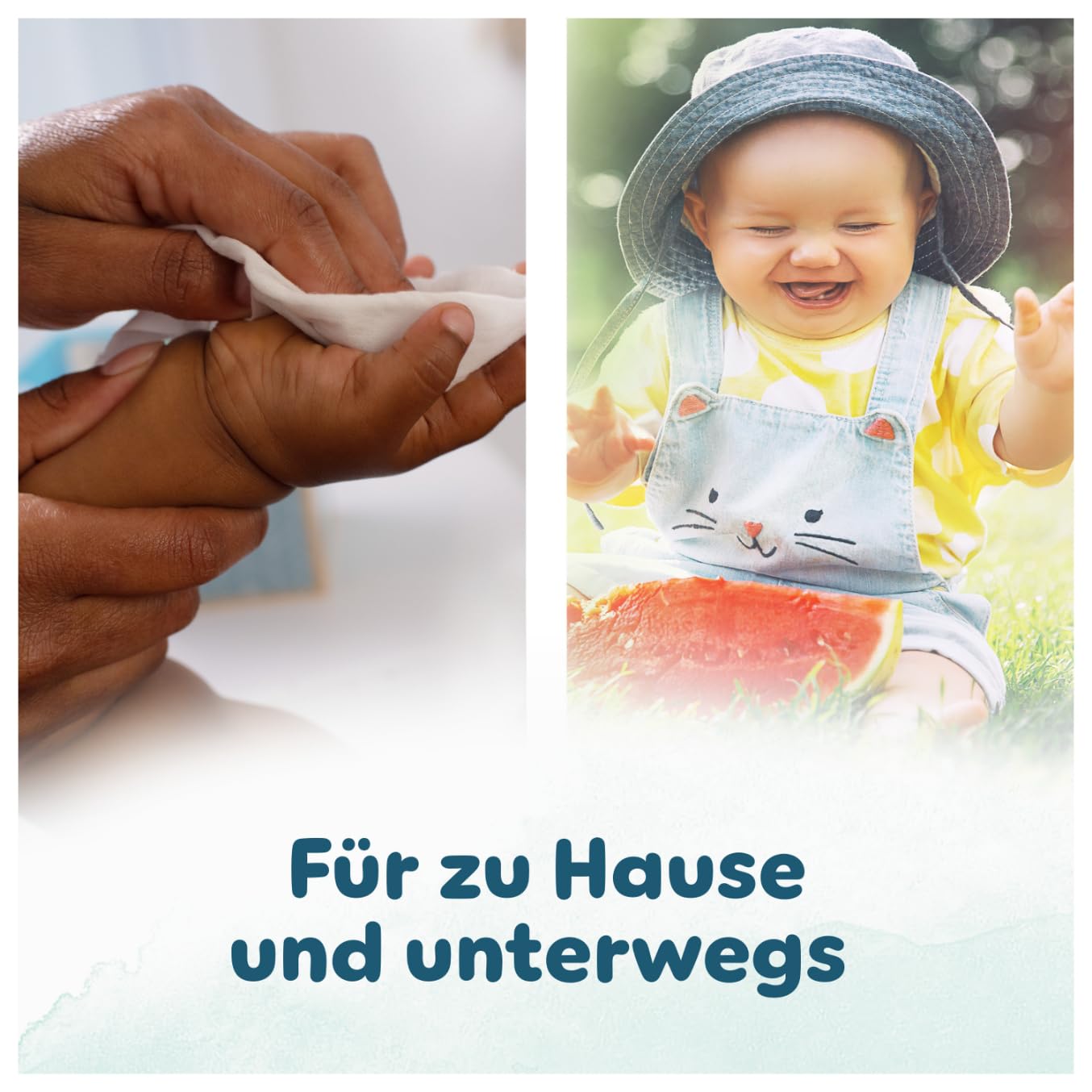 Pampers Harmonie Aqua Feuchttücher 24 Packungen mit jeweils 48 Feuchttüchern, 1152 Feuchttücher, die helfen, den natürlichen pH-Wert der Haut wiederherzustellen, leichte Lotion mit 99 Prozent Wasser