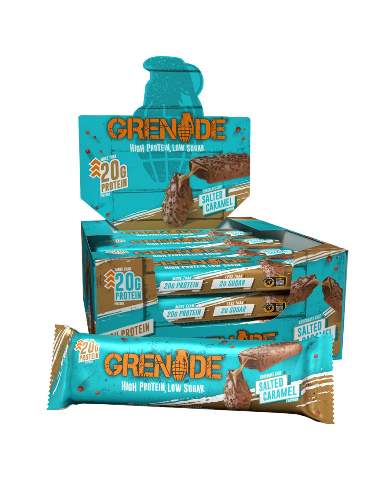 Grenade Proteinriegel, OREO White – Proteinreich & Zuckerarm, 12 x 60 g