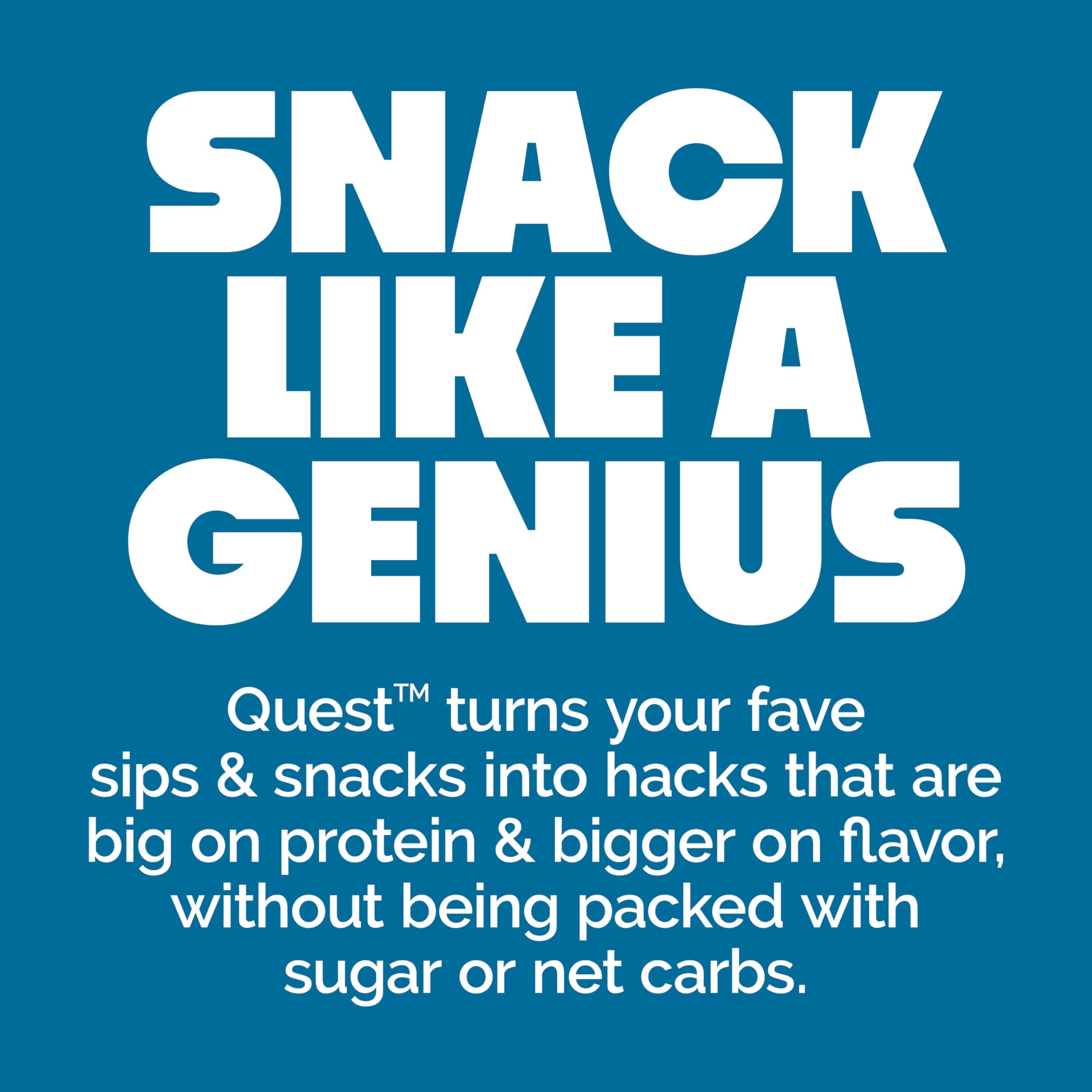 Quest Nutrition Chocolate Chip Dough Cookie Protein Bars, 21g Protein, 1g Sugar, 4g Net Carbs, High Fiber, Gluten Free, Keto-Friendly, 12 Count
