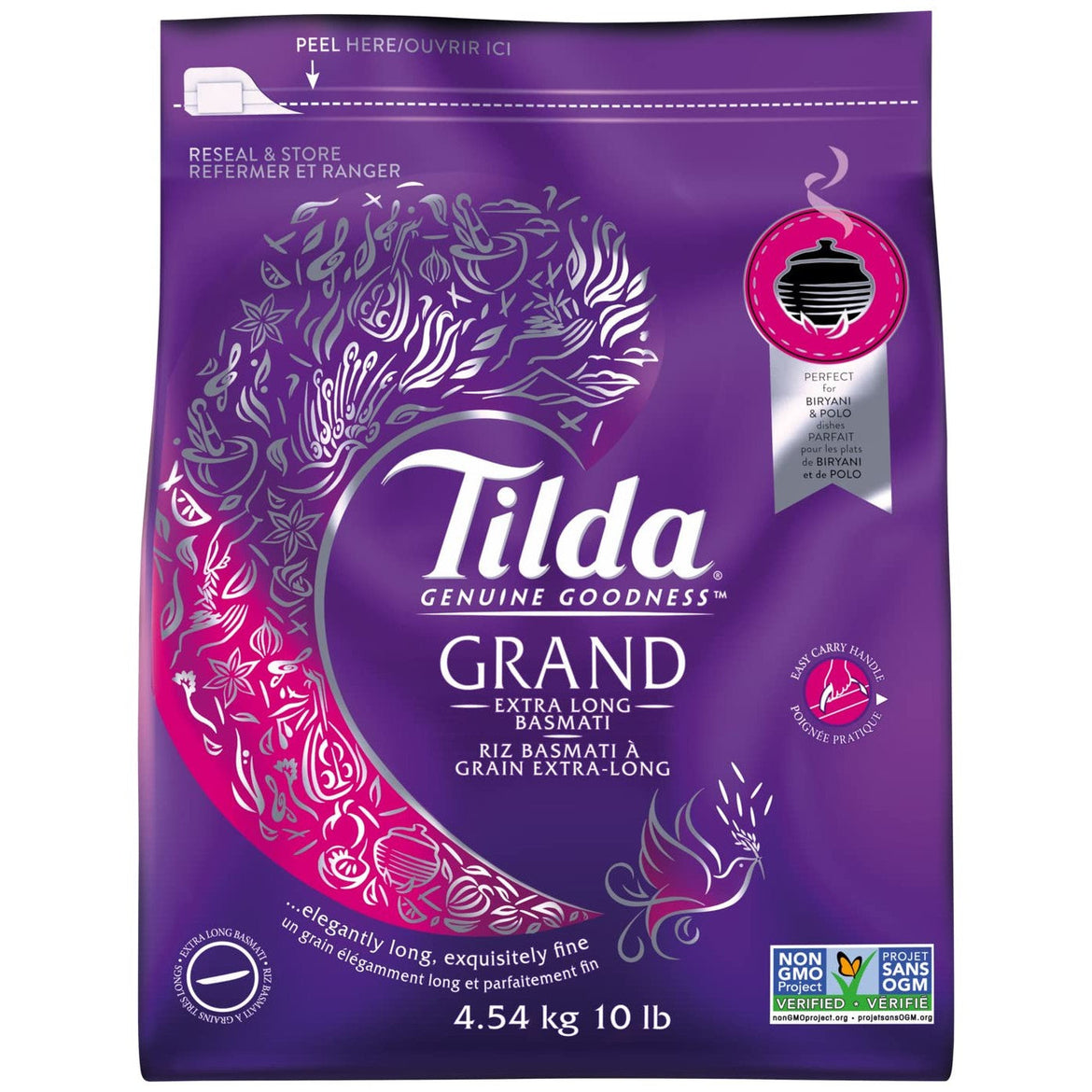 Tilda Grand Finest Extra Long Grain Basmati Rice - 10 Lbs