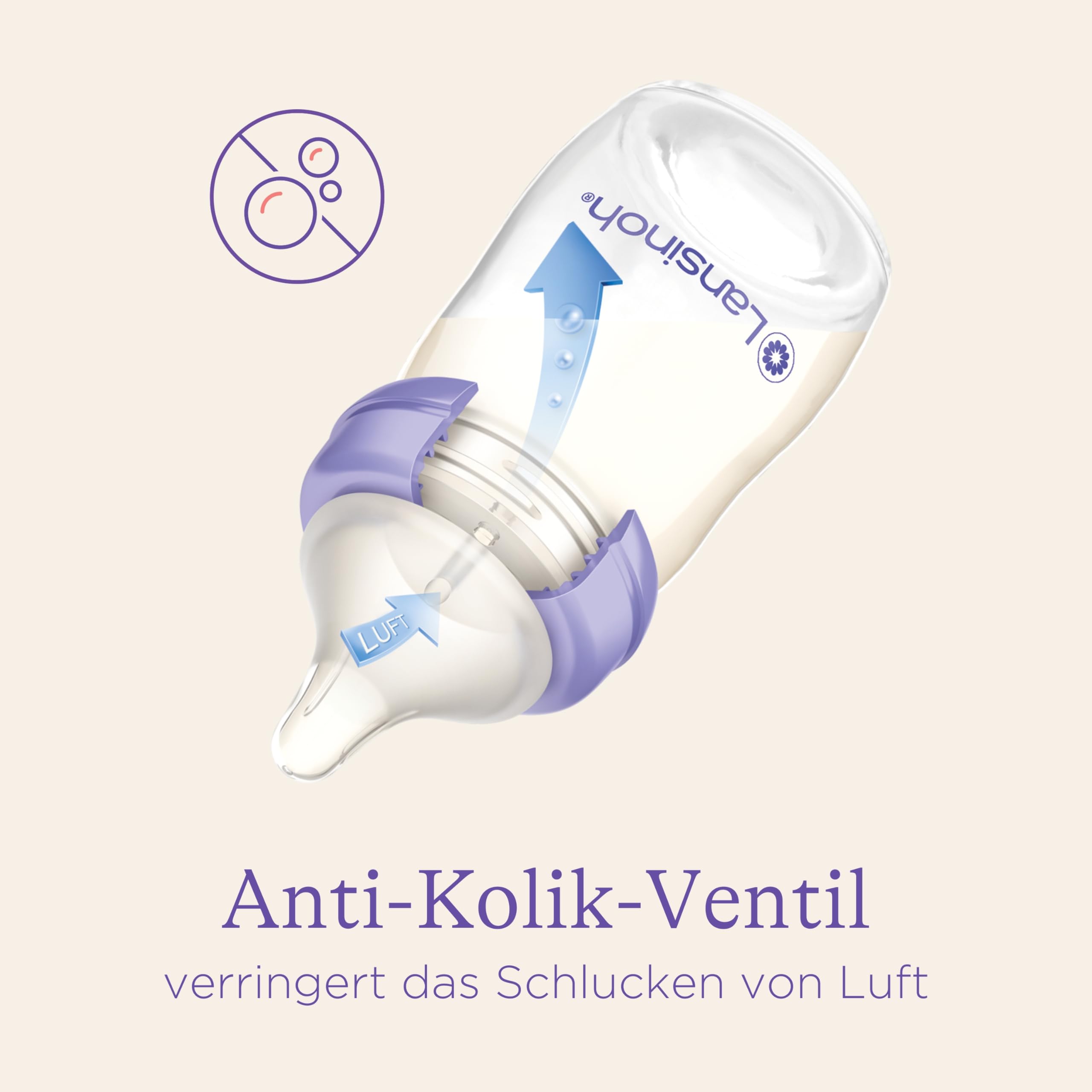 Lansinoh NaturalWave Sauger, Gr. XS - extra langsamer Milchfluss - speziell für Neugeborene geeignet - ab 0 Monaten, 2 Stück