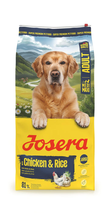 JOSERA Adult Large Optiness Lamm & Reis (1 x 12,5 kg) | Premium Trockenfutter für ausgewachsene Hunde | eiweißreduziert | weizenfrei | wertvolle Fettsäuren | XL-Kroketten gegen Schlingen