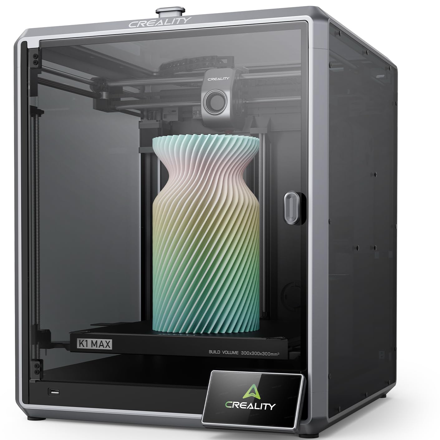 Creality K2 SE 3D Printer, Support Multicolor Printing Needs CFS, 500mm/s High-Speed Printing, Auto Leveling, Vibration Control, Compact Desktop Upgrate 3D Printer, Print Size 220x215x245mm