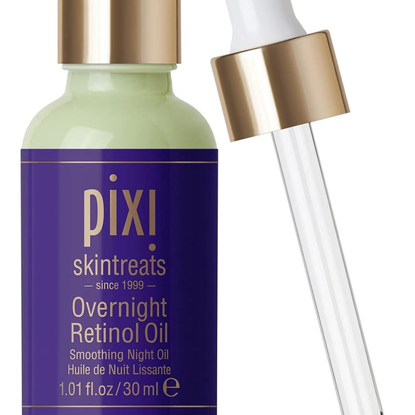 Pixi Beauty Overnight Retinol Oil | Smoothing Night Oil | Peptides Help Firm & Revitalize Skin | Improves Appearance of Fine Lines | 1.01 Fl Oz