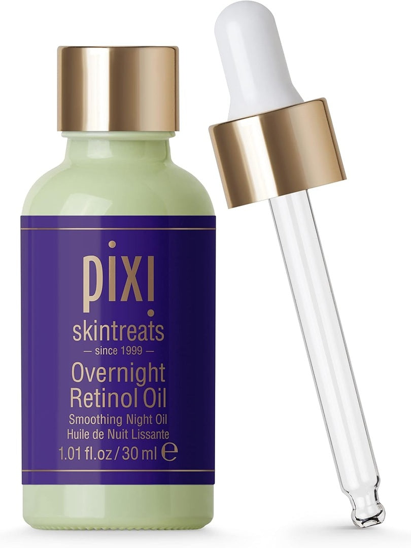 Pixi Beauty Overnight Retinol Oil | Smoothing Night Oil | Peptides Help Firm & Revitalize Skin | Improves Appearance of Fine Lines | 1.01 Fl Oz