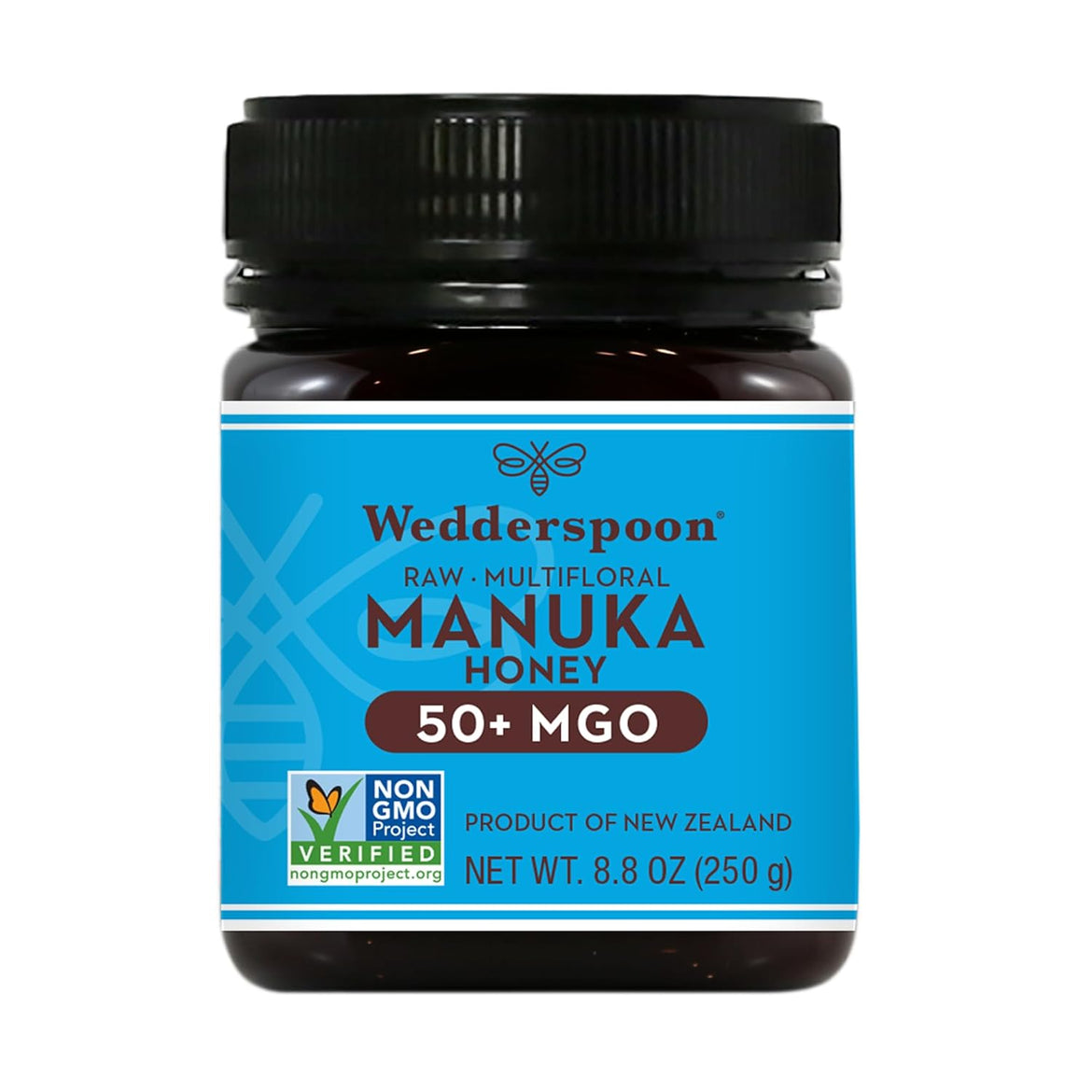 Wedderspoon Raw Premium Manuka Honey, 150+ MGO, 17.6 Oz, Unpasteurized, Genuine New Zealand Honey, Traceable from Our Hives to Your Home