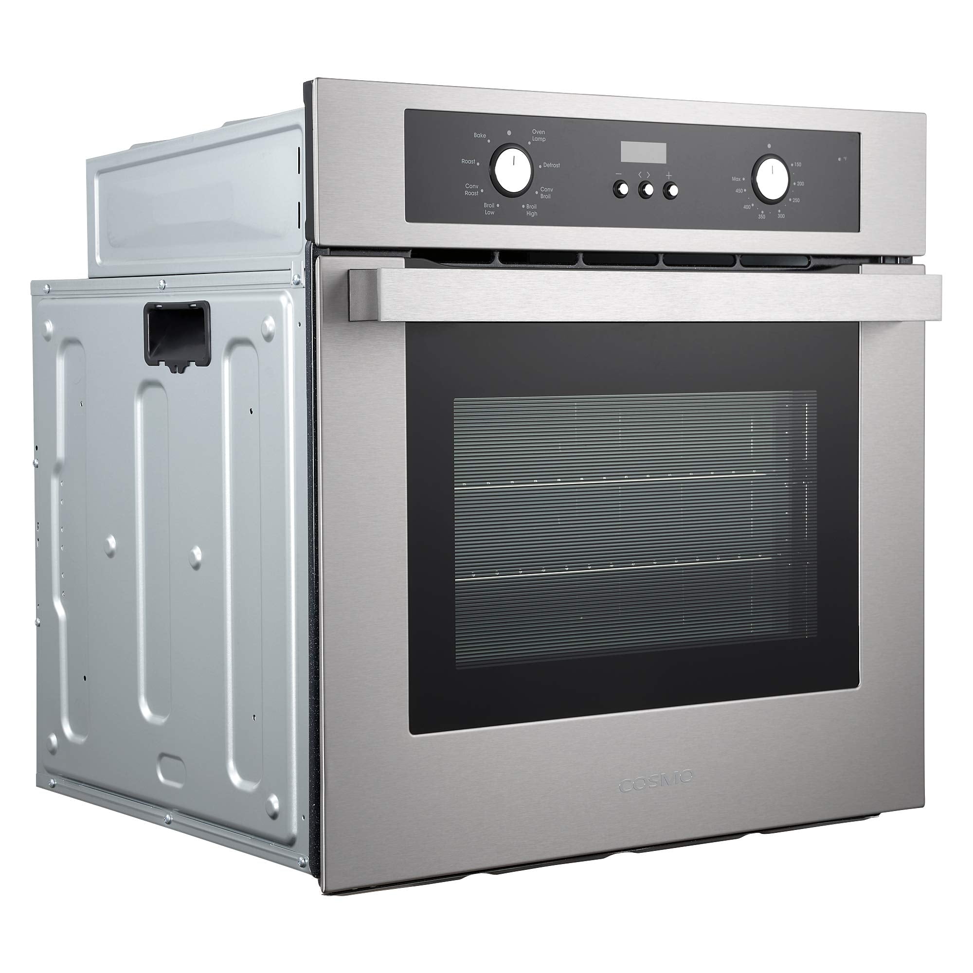 COSMO C51EIX 24 in. Lumin Collection 24 in. Lumin Collection 2.9 cu. ft. Electric Wall Oven, 8 Functions & Turbo True European Convection in Stainless Steel