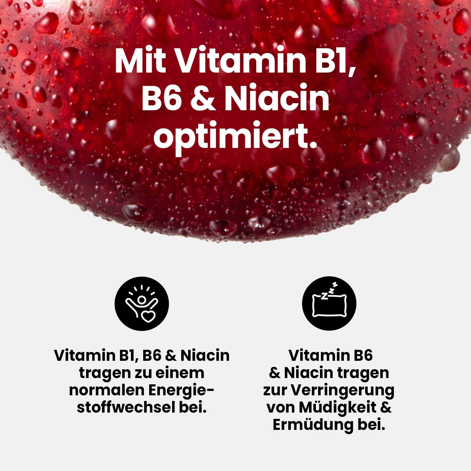 Best Body Nutrition ZEROP Vital Zuckerfreies Getränkekonzentrat Sirup Kirsche Ohne Aspartam 1 L ergibt 80 L Getränk Fitness Drink mit Vitaminen B1 B6 Niacin Kalorienarm Wassersprudler