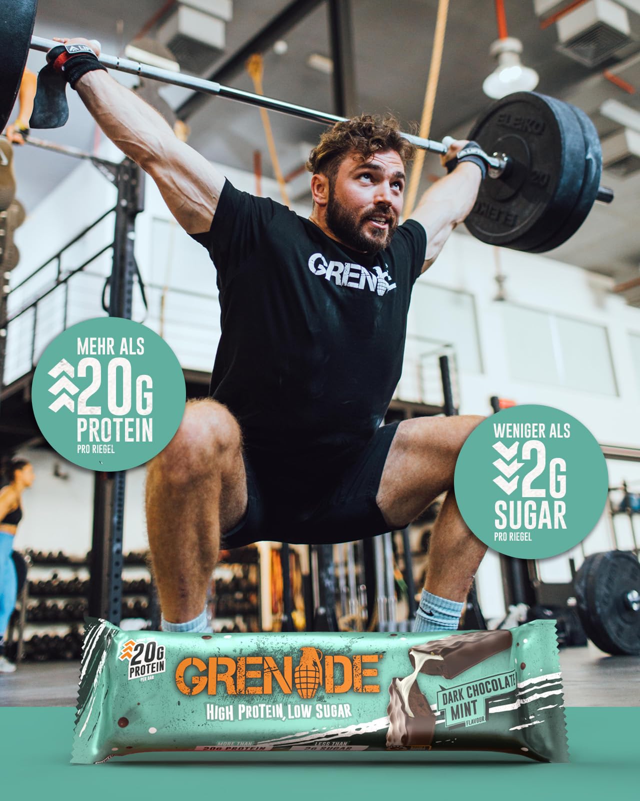Grenade Proteinriegel, OREO White – Proteinreich & Zuckerarm, 12 x 60 g