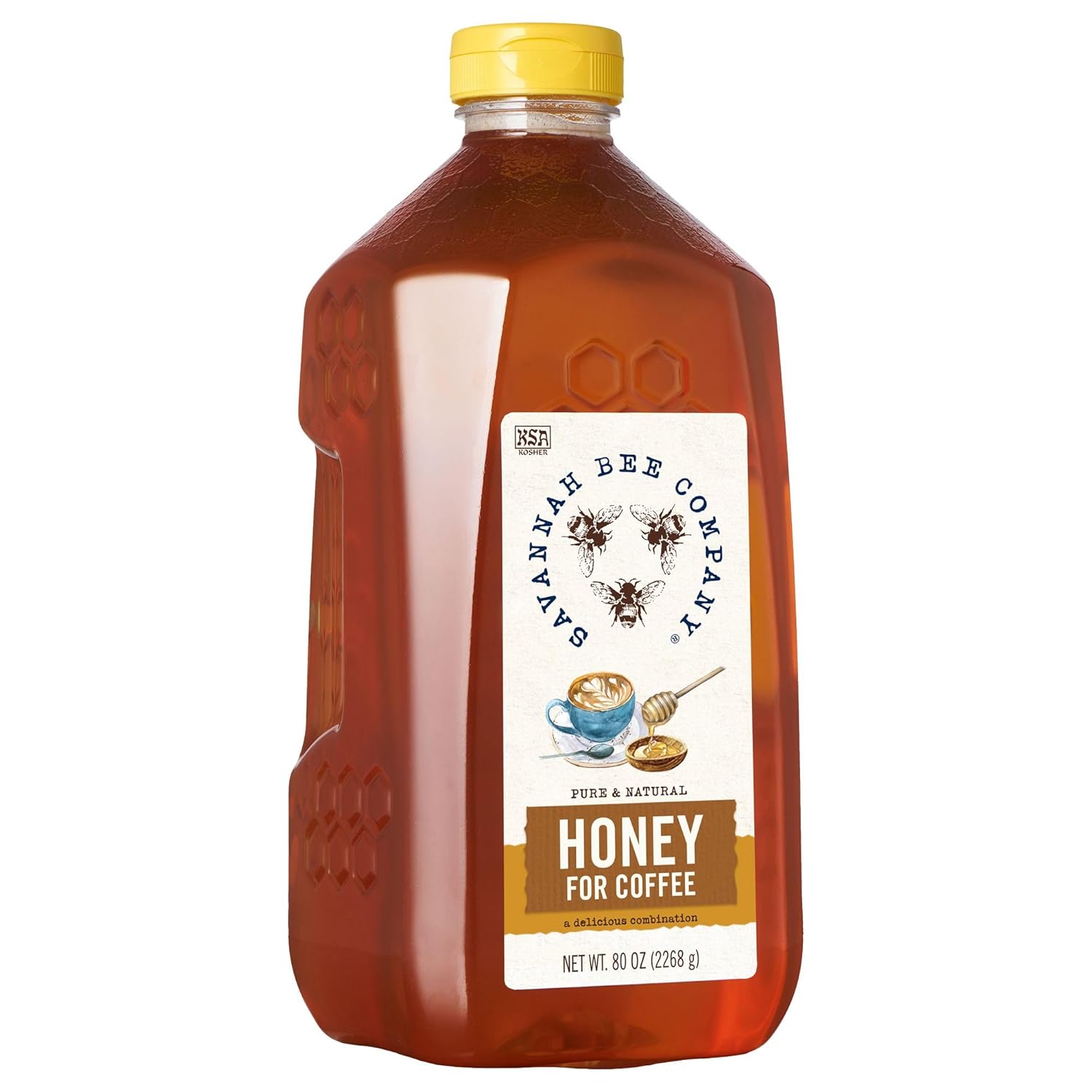 Savannah Bee Company Hot Honey Gluten Free and 100% Pure Honey Infused with Sweet Wildflower- Heat from Wildflower and Habanero Peppers 12 oz Squeeze Bottle