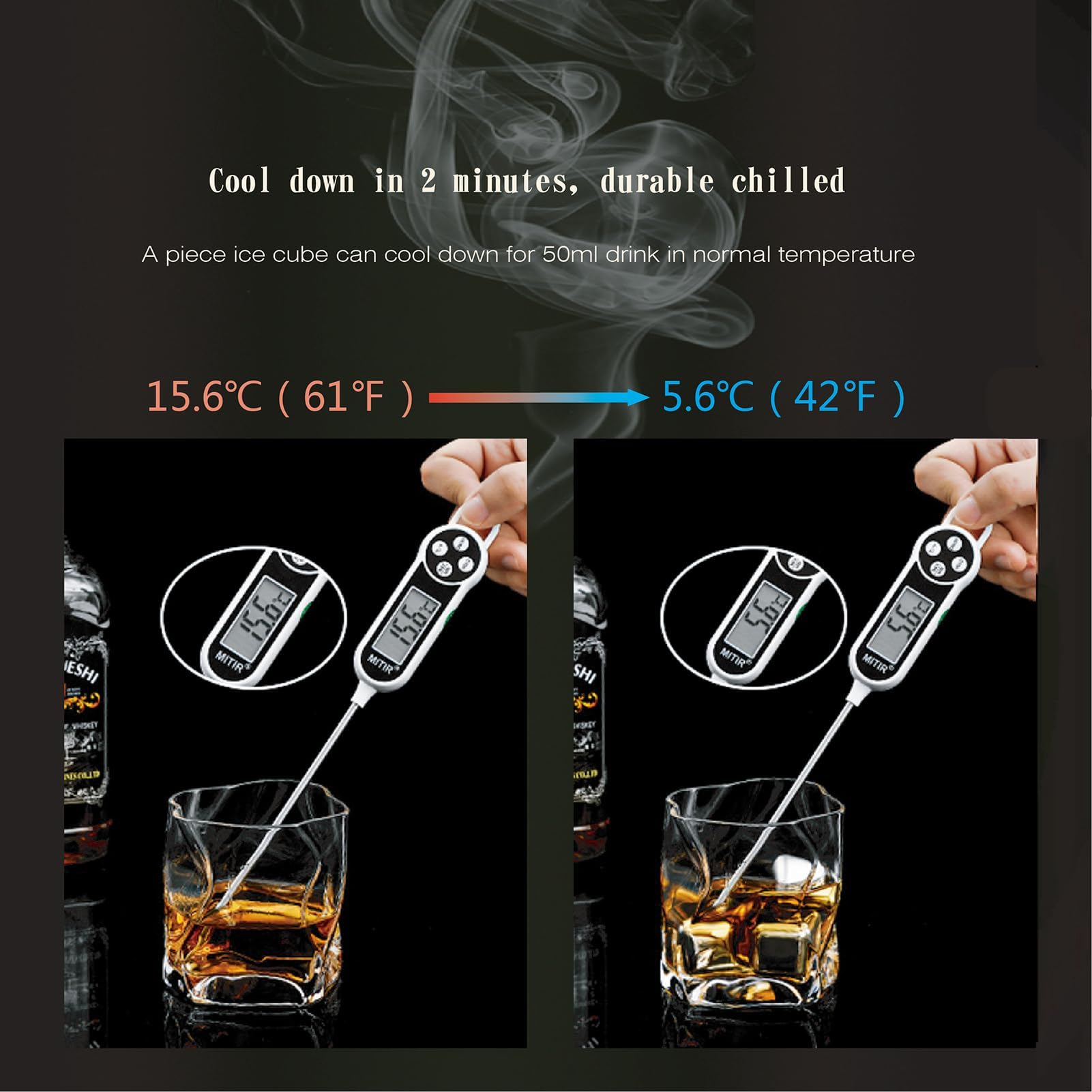 Geschenke für Männer Vatertagsgeschenke - Bullet Eiswürfel Edelstahl Wiederverwendbare Metall Whisky Steine für Jahrestag Und Geburtstag Personalisierte Geschenk für Ihn Ehemann Papa Freund (8Stück)