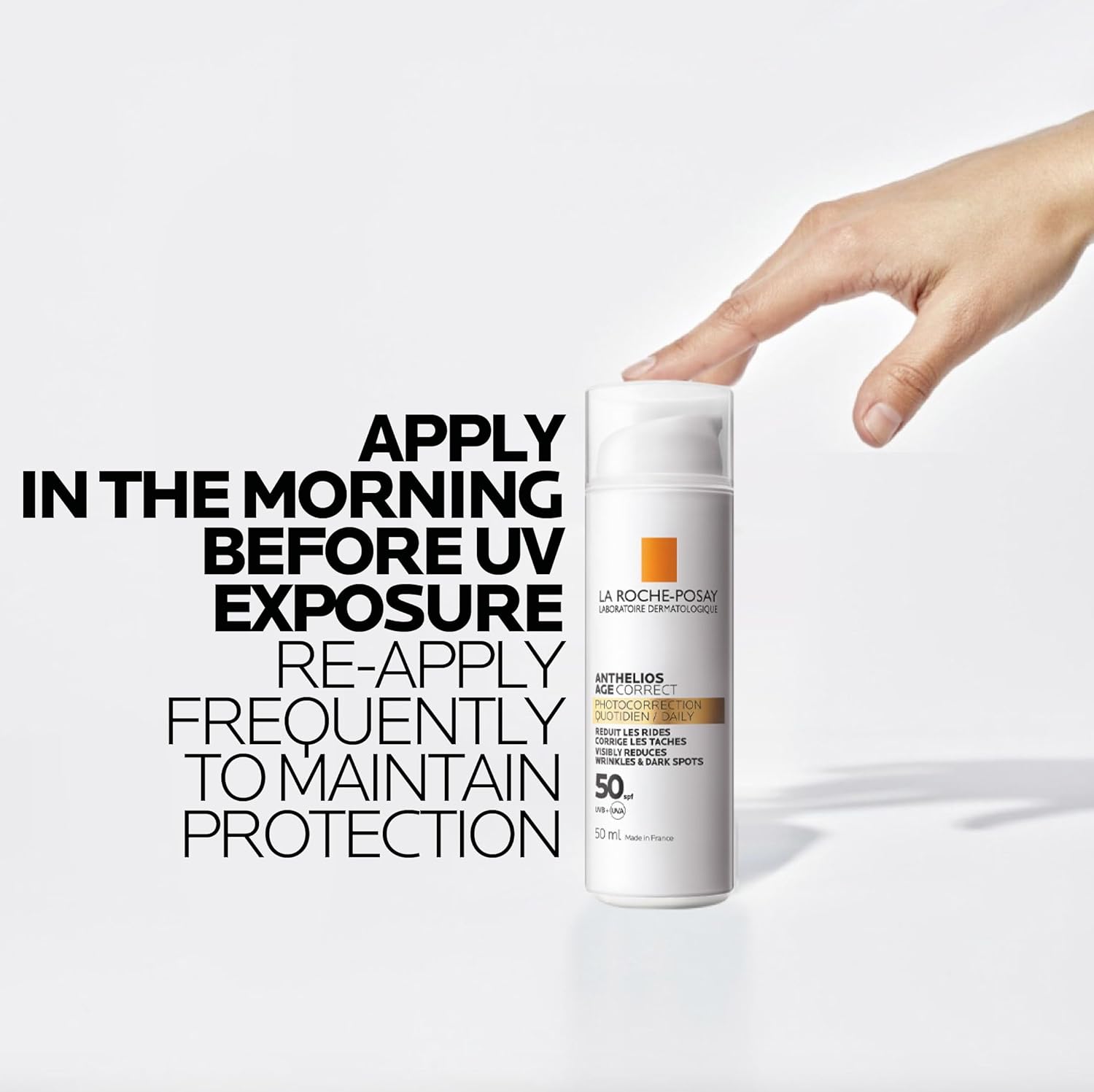 La Roche Posay Anthelios Age Correct SPF50 Anti Ageing Invisible Sunscreen with Niacinamide 50ml