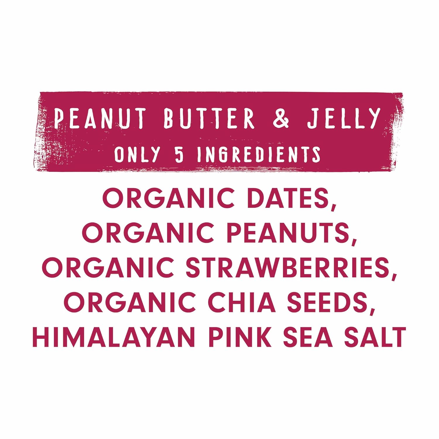 JONESBAR Organic Plant-Based Protein Bars | Peanut Butter and Jelly | Fruit & Nut Bar, Kosher, Gluten-Free, Breakfast Bars, School Snacks, Vegan Snack & Healthy Snacks for Adults and Kids (Pack of 12)