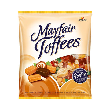 Schoko Toffees – 1 x 325 g – softe Toffee Kaubonbons mit feinherbem Schokoladenüberzug (30%) – Einzeln verpackte Süßigkeiten