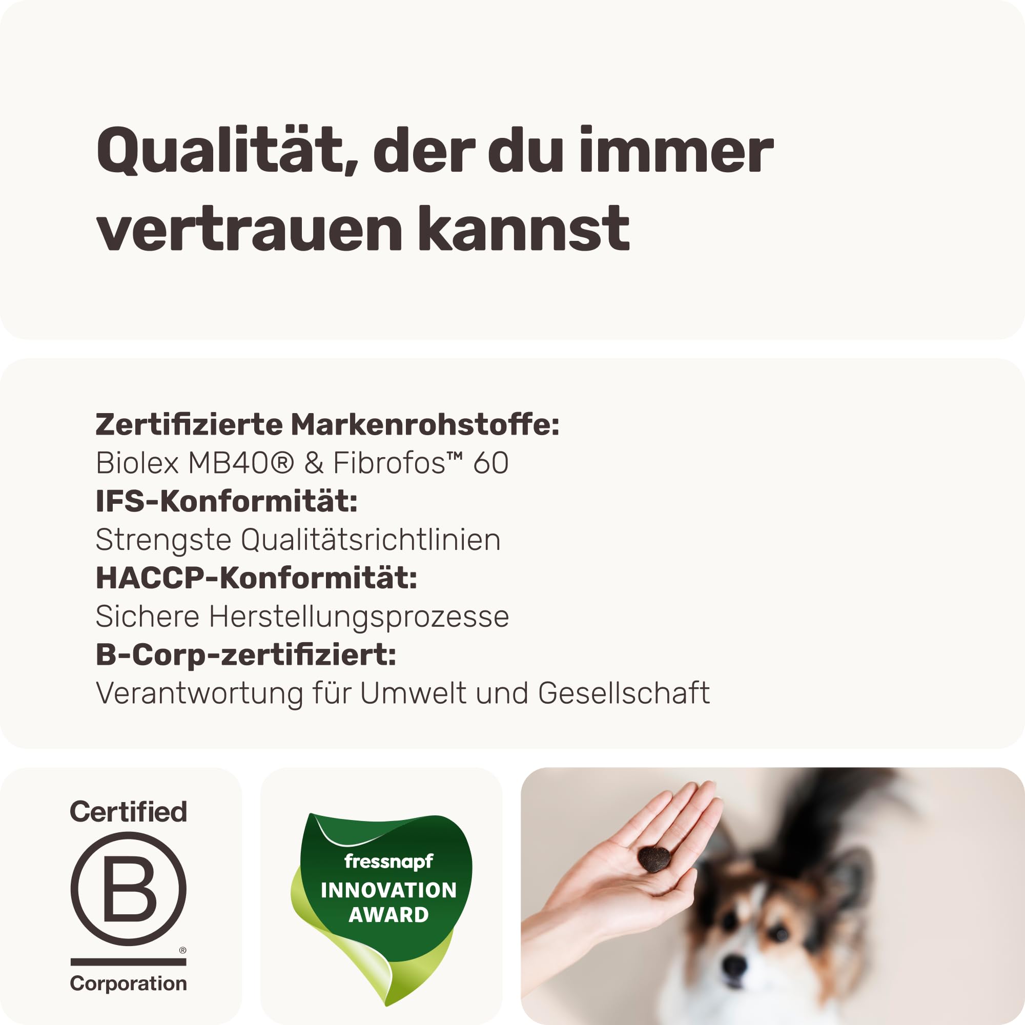 9-in-1 Probiotika für Deinen Hund - Lucky Belly Hypoallergen Allergie Fit ohne Huhn 120 Drops (350g) von mammaly-Bei Magenprobleme & Verdauungsprobleme für Magen-Darm,Verdauungssnacks bei Gras fressen
