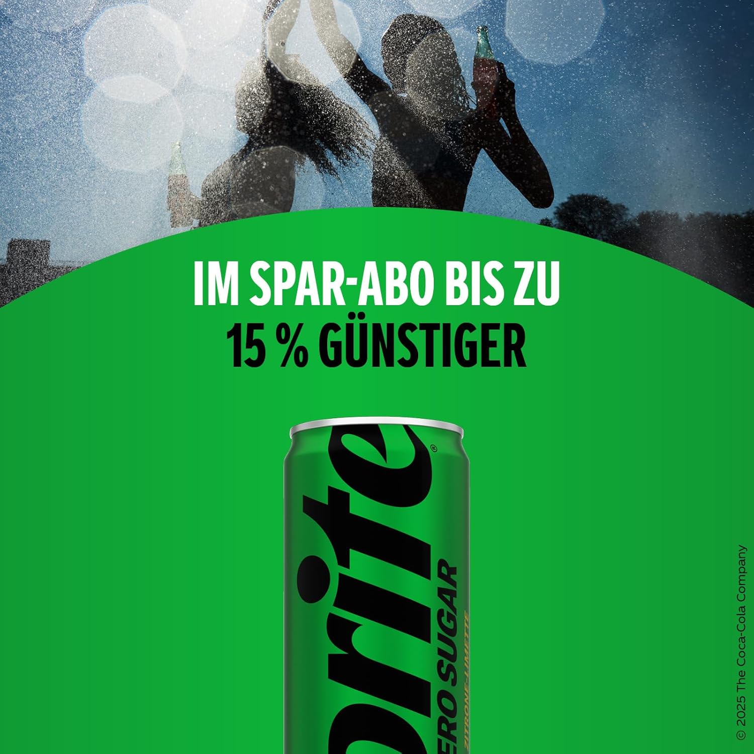 Sprite Zero Sugar, Maximale Erfrischung mit Limetten und Zitronen Geschmack ohne Zucker, Limo, EINWEG Dose (24 x 330ml)