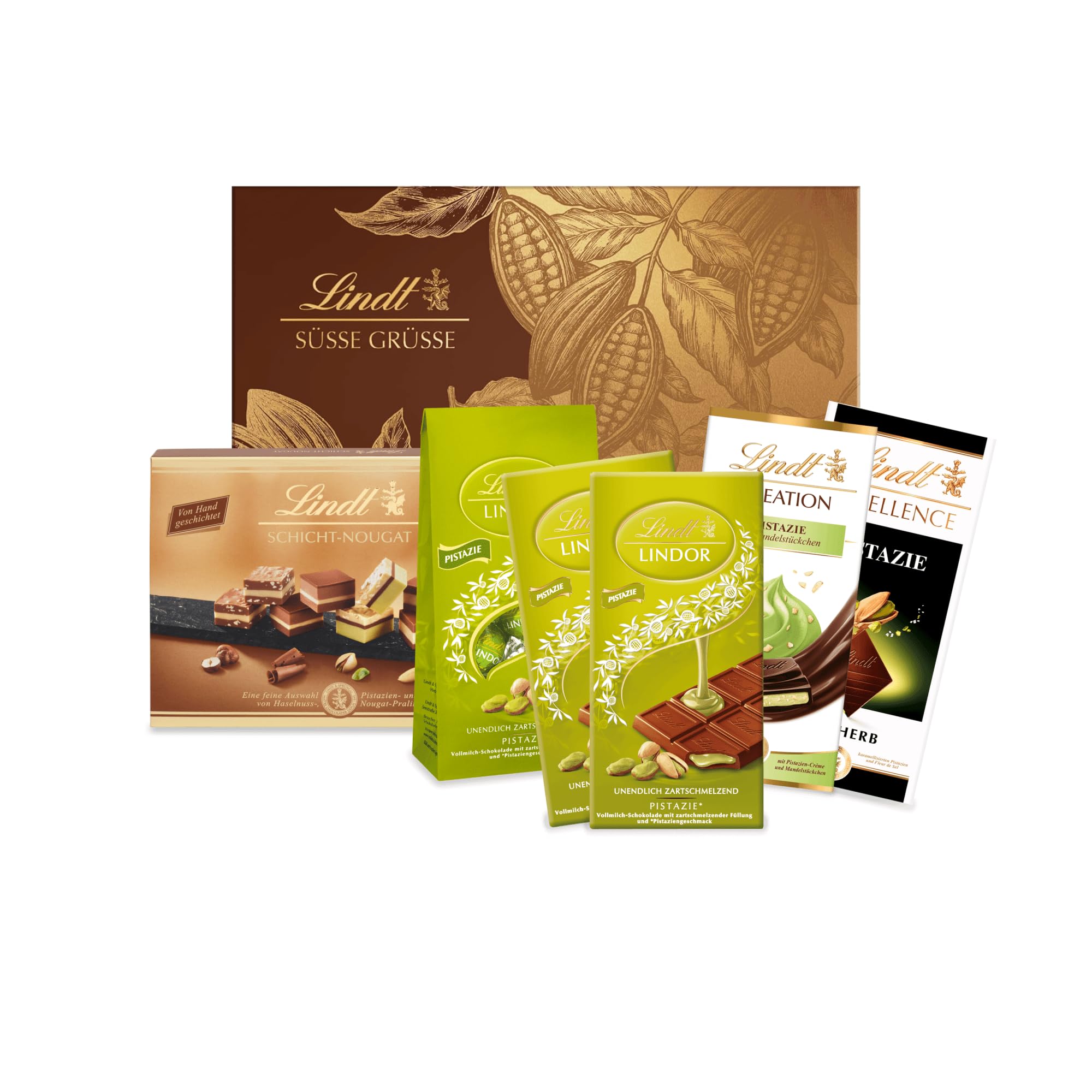 Lindt Schokolade LINDOR Mischung | 1371 g | Ca.109 Kugeln: Milch, 70%, Weiß, Milk&White, Stracciatella, Haselnuss, Salted Caramel, Double Chocolate, Feinherb, Pistazie | Schokoladengeschenk
