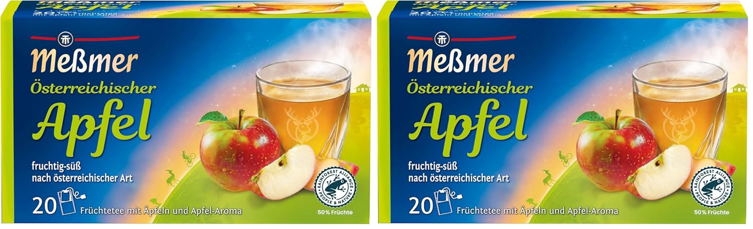 Meßmer Ländertee | Italienische Limone | Früchtetee mit Zitronen-Aroma | 20 Teebeutel | süß-spritzig