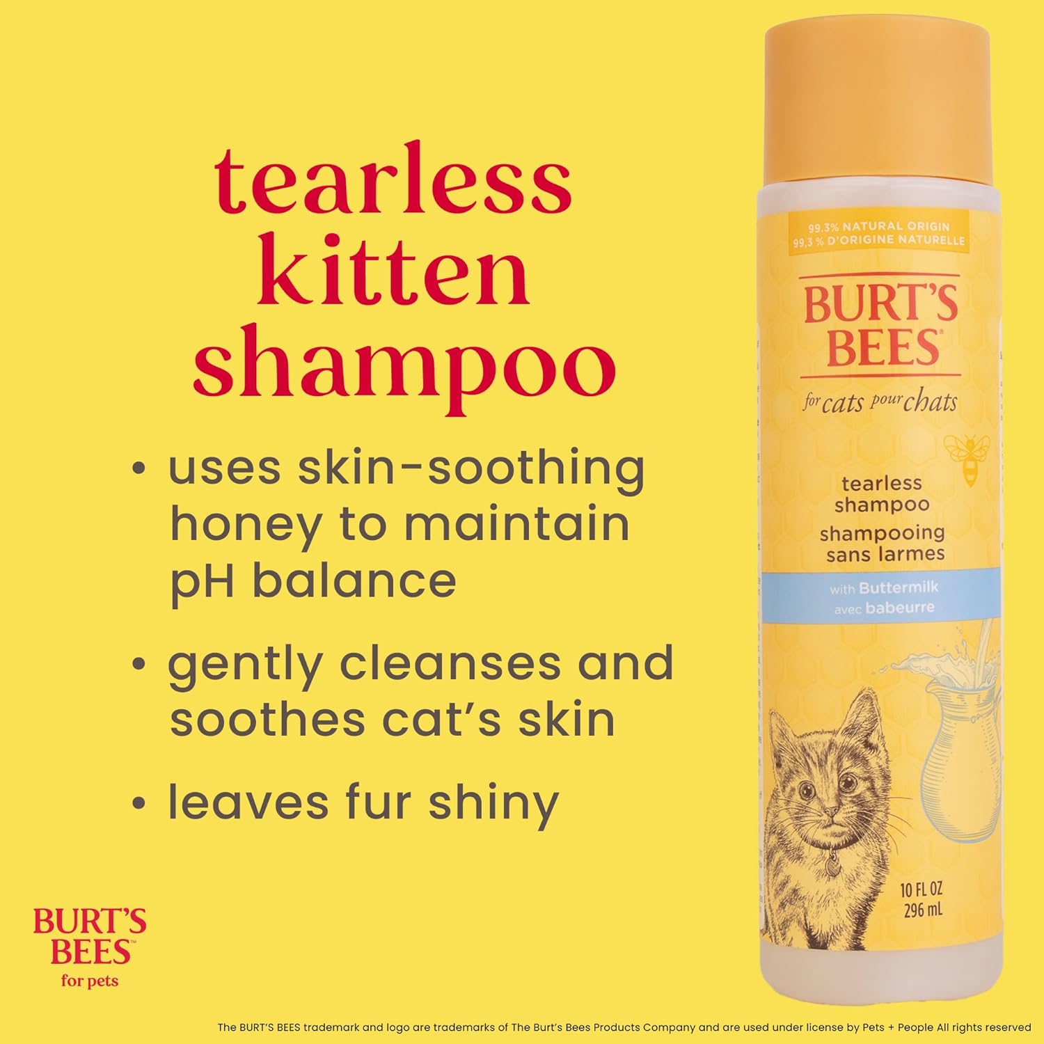Burt's Bees Tearless Kitten Shampoo with Buttermilk