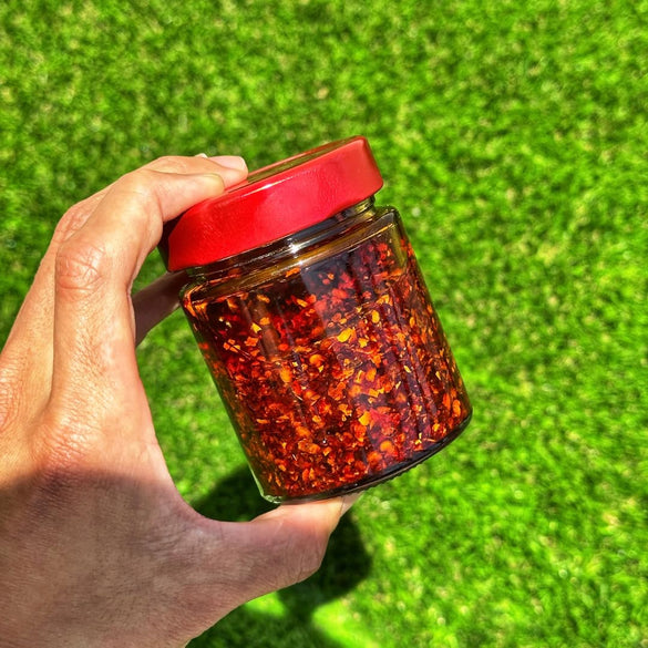 Redbloom Gut-Healthy Chili Crisp - Organic Chili Oil, No Seed Oils, Low-Fodmap, Vegan, Crunchy Hot Sauce, Good on Everything, 6oz (Pack of 1) - Medium Aroma