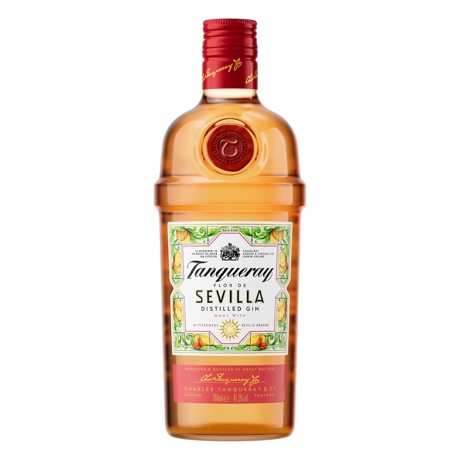Tanqueray London Dry Gin | aromatischer Gin | 4-fach destilliert auf englischem Boden | 43,1% vol | 1000ml Einzelflasche