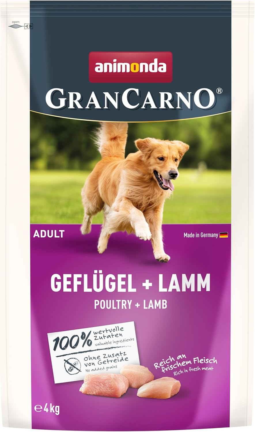 animonda GranCarno Adult Deftige Variation (6 x 800 g), Hundenassfutter für ausgewachsene Tiere, Nassfutter für Hunde mit 100% frischen, fleischlichen Zutaten, Hundefutter ohne Getreide