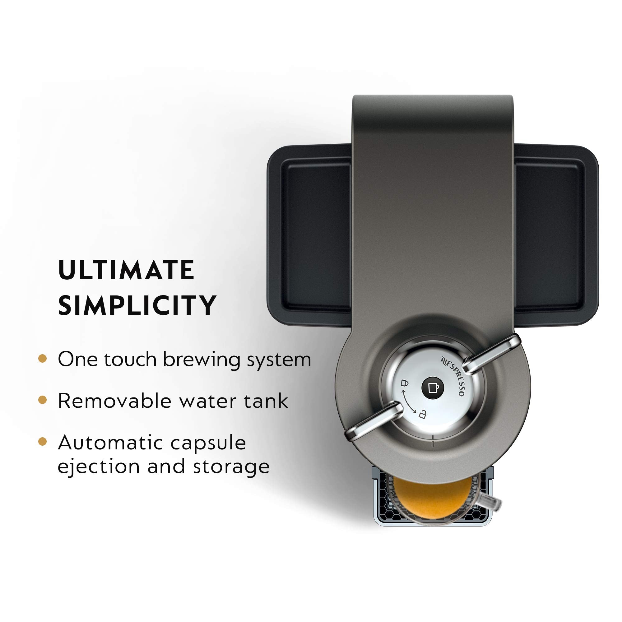 Nespresso Vertuo Coffee and Espresso Maker by De'Longhi, Titan