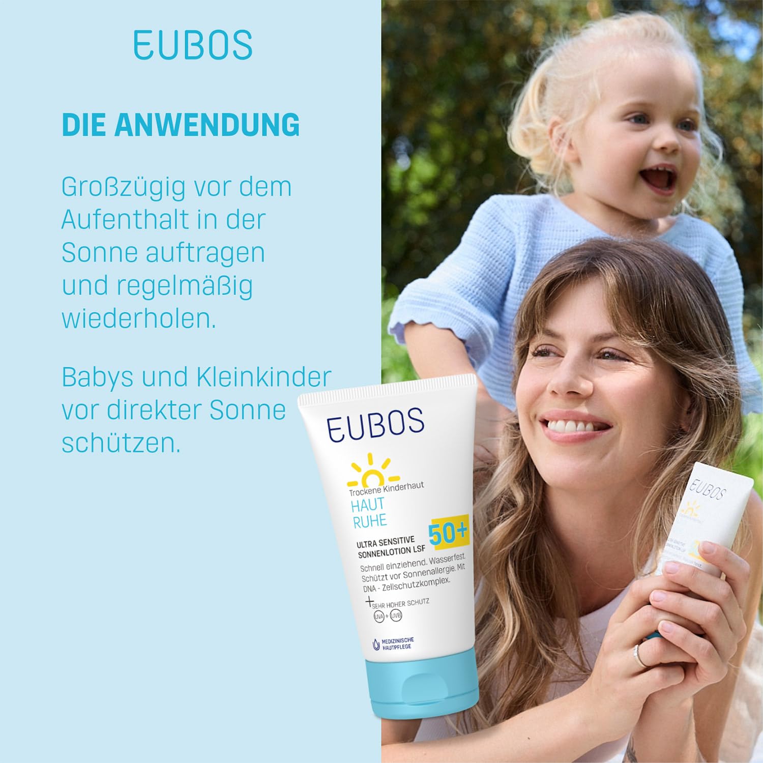 EUBOS Kinder Haut Ruhe Lotion, 125 ml Lotion