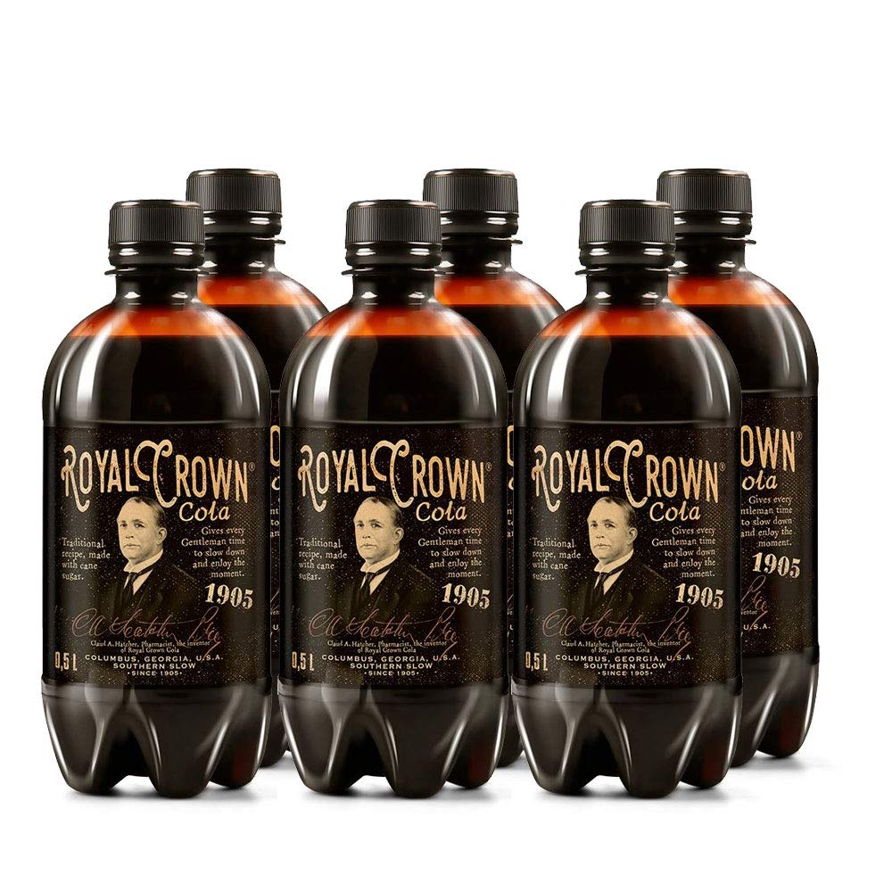 Royal Crown Cola Classic, mit echtem Rohrzucker (6 x 250ml) altes RC Cola Rezept von 1905