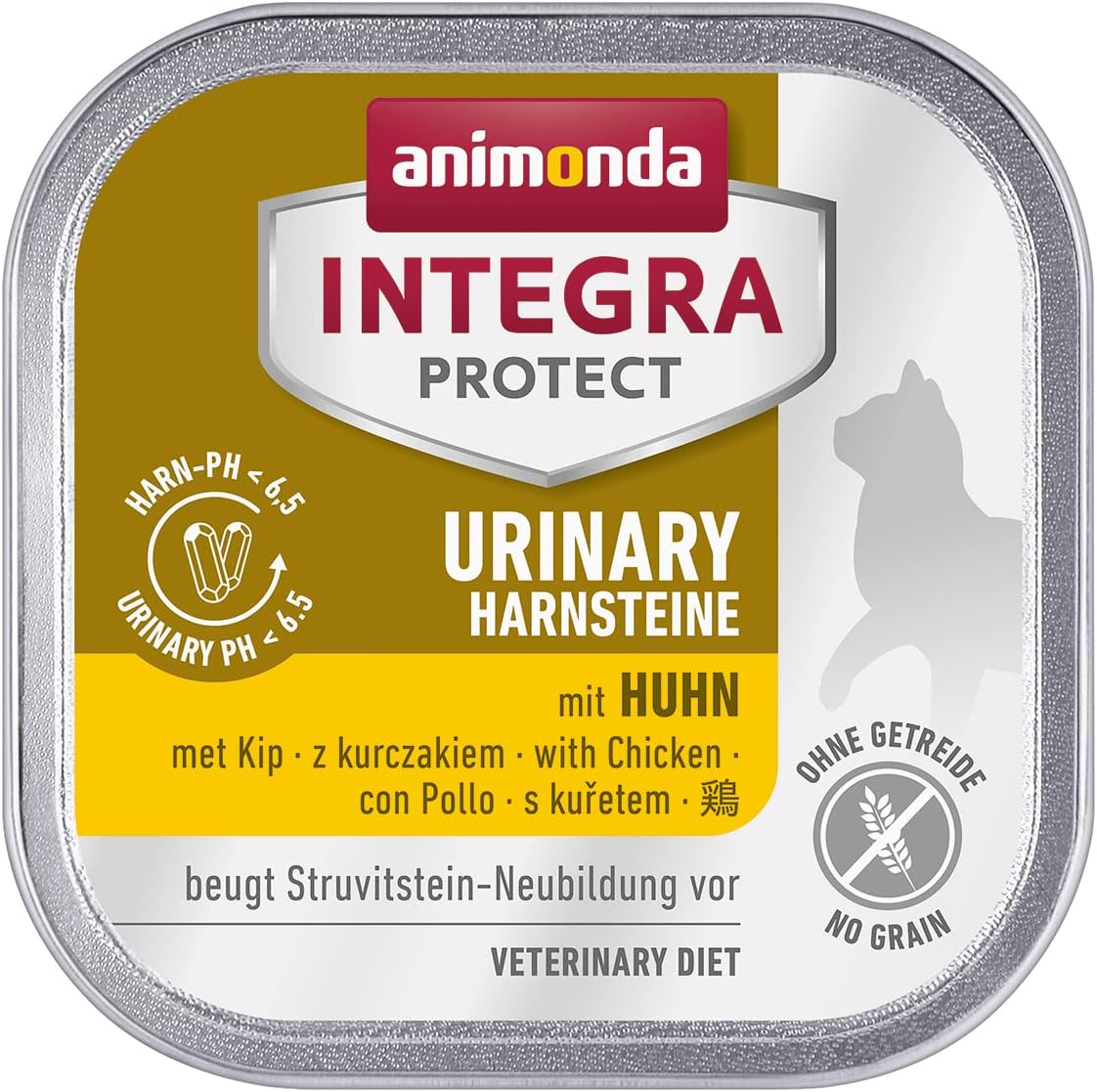 animonda INTEGRA PROTECT Sensitive Huhn Pur (16 x 100 g), Katzen Diätfutter bei Futtermittelallergie, sensitives Katzenfutter für allergische Katzen, Katzennassfutter ohne Getreide