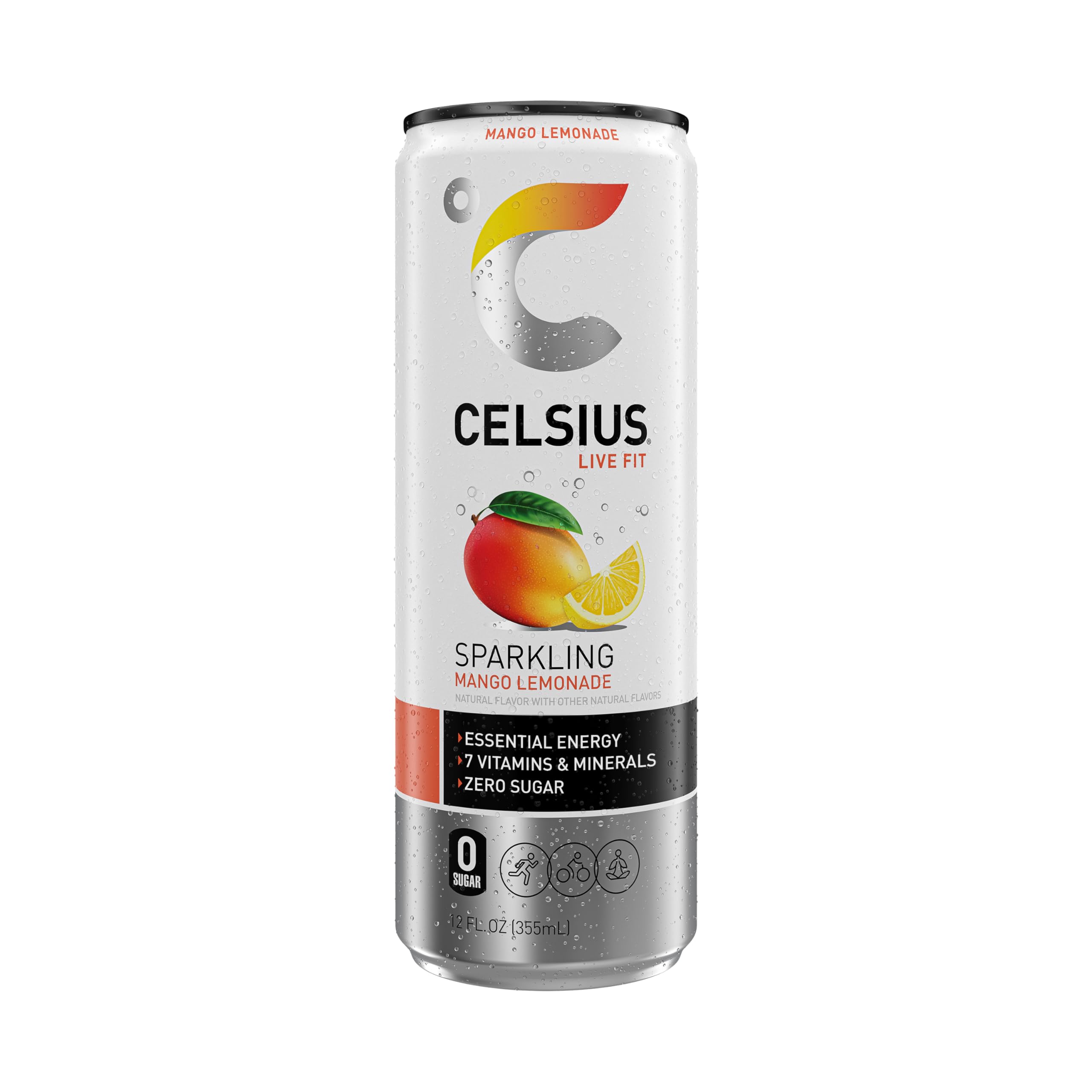CELSIUS Sparkling Kiwi Guava, Functional Essential Energy Drink 12 Fl Oz (Pack of 12)