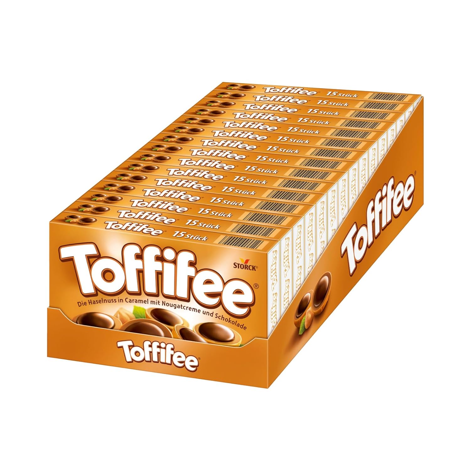 Toffifee – 1 x 125 g – Haselnuss in Karamell mit Nougatcreme und Schokolade – ideal zum gemeinsamen Naschen und Teilen